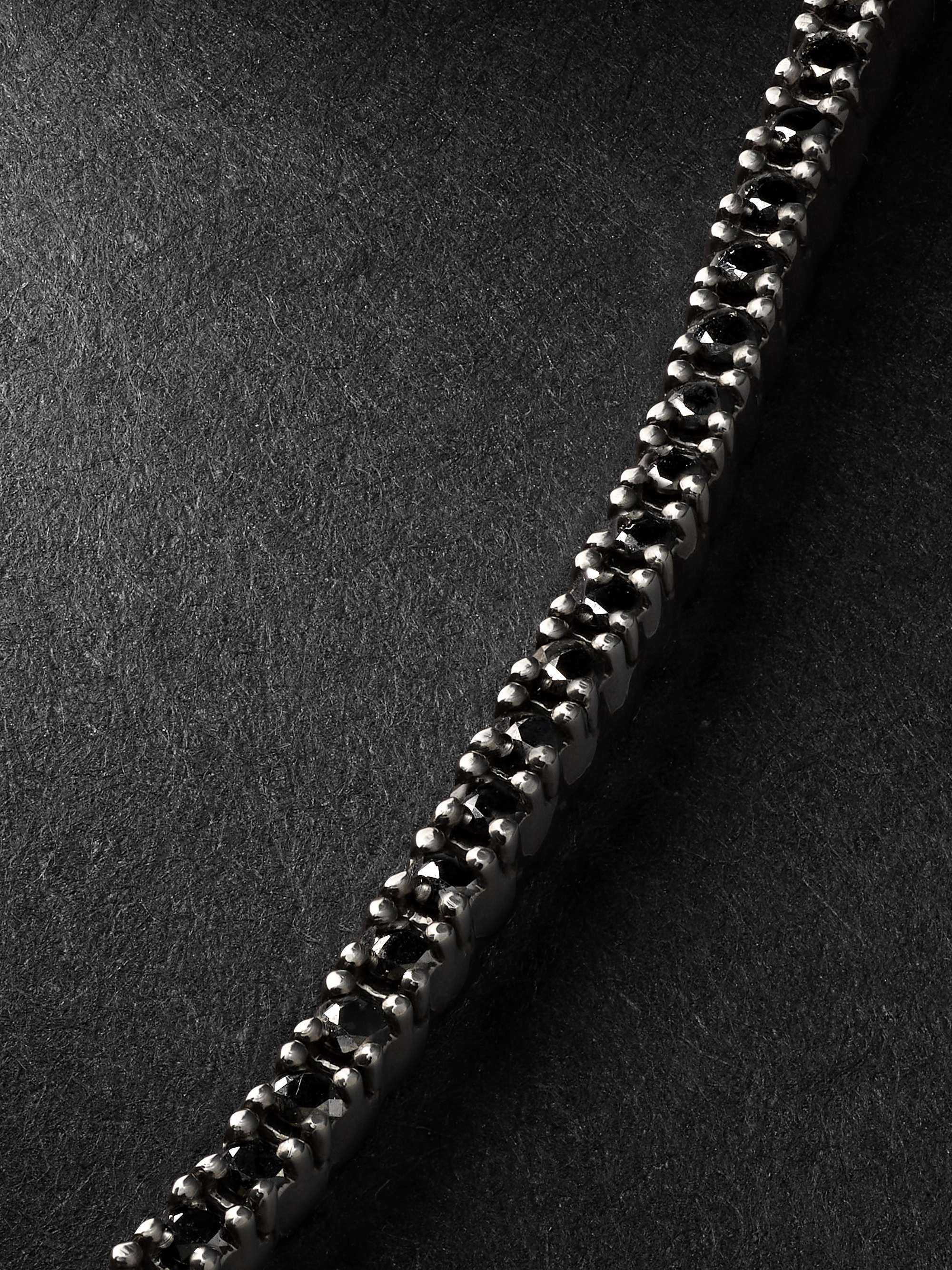 KOLOURS JEWELRY Spectra Blackened Gold Diamond Tennis Bracelet