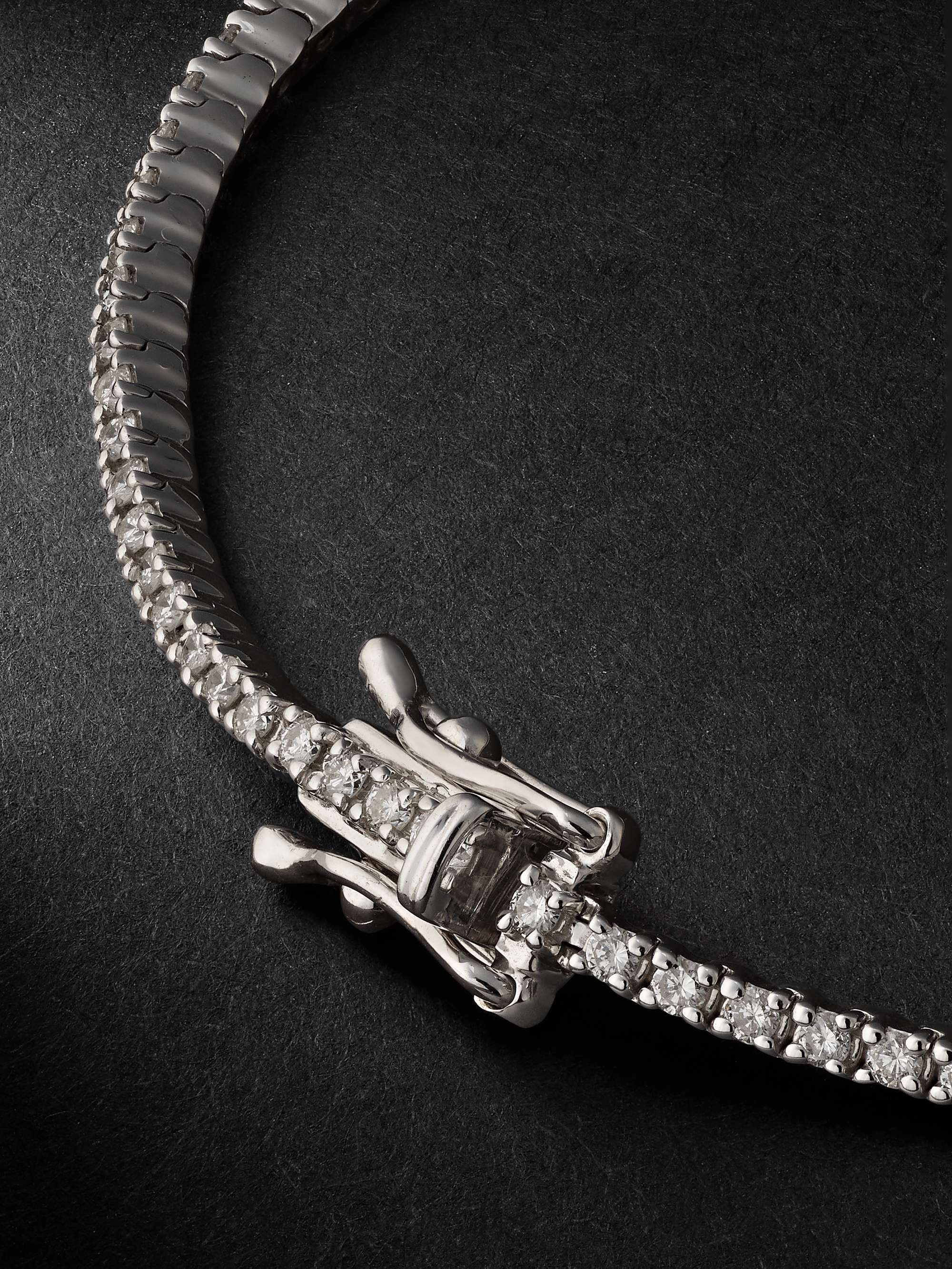 KOLOURS JEWELRY Spectra White Gold Diamond Tennis Bracelet