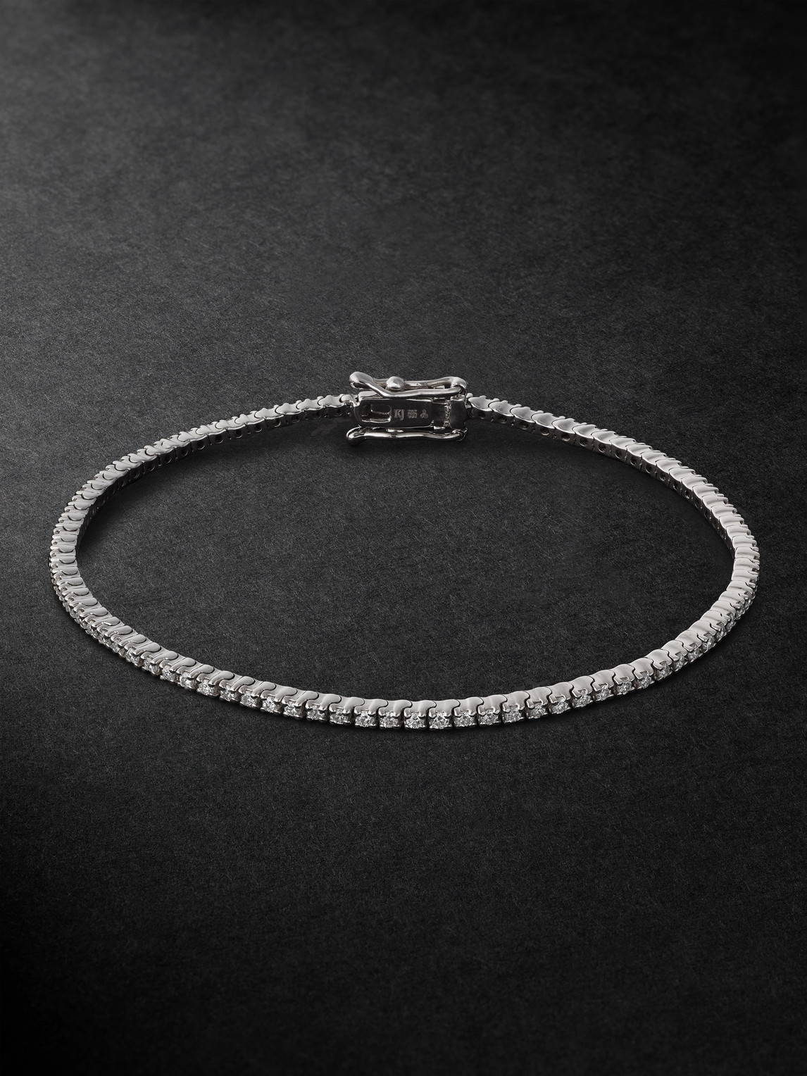 KOLOURS JEWELRY Spectra White Gold Diamond Tennis Bracelet - Men