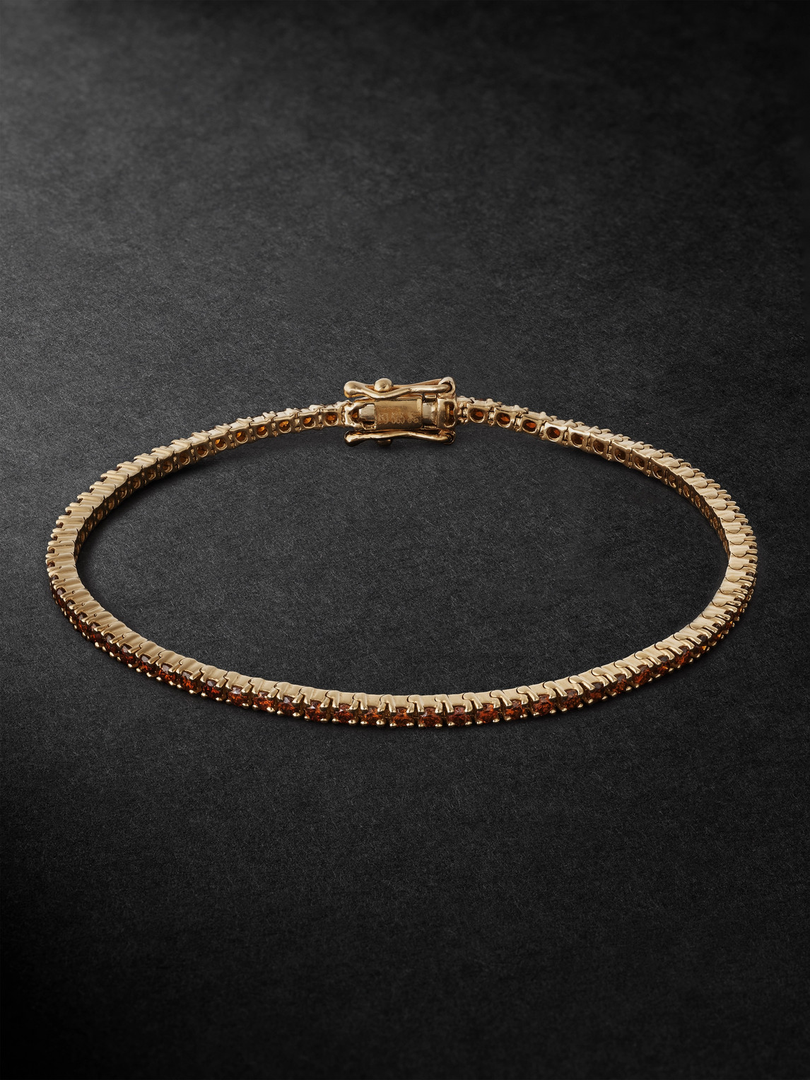 KOLOURS JEWELRY Spectra 14-Karat Gold Diamond Tennis Bracelet - Men