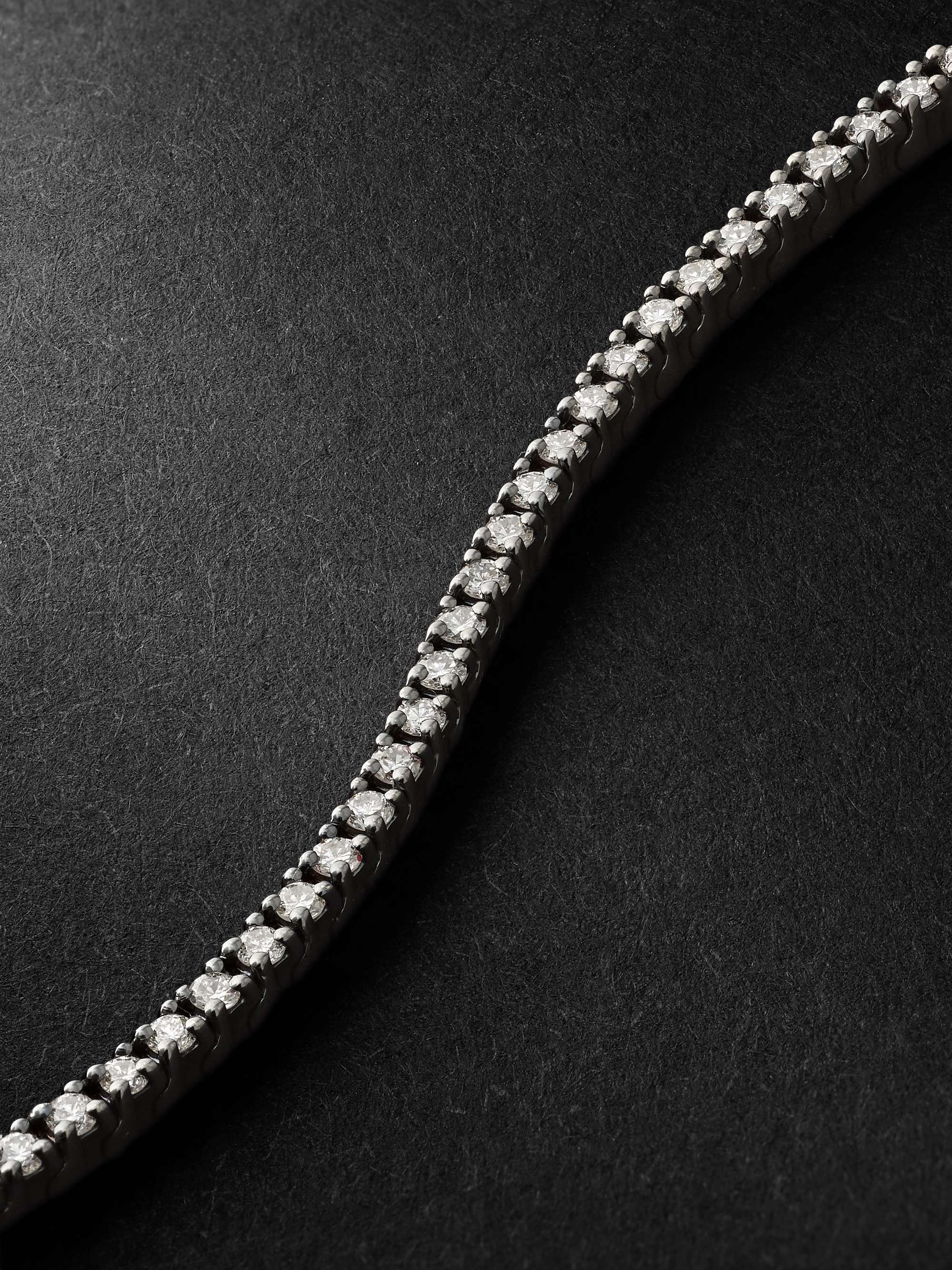 KOLOURS JEWELRY Spectra Blackened Gold Diamond Tennis Bracelet