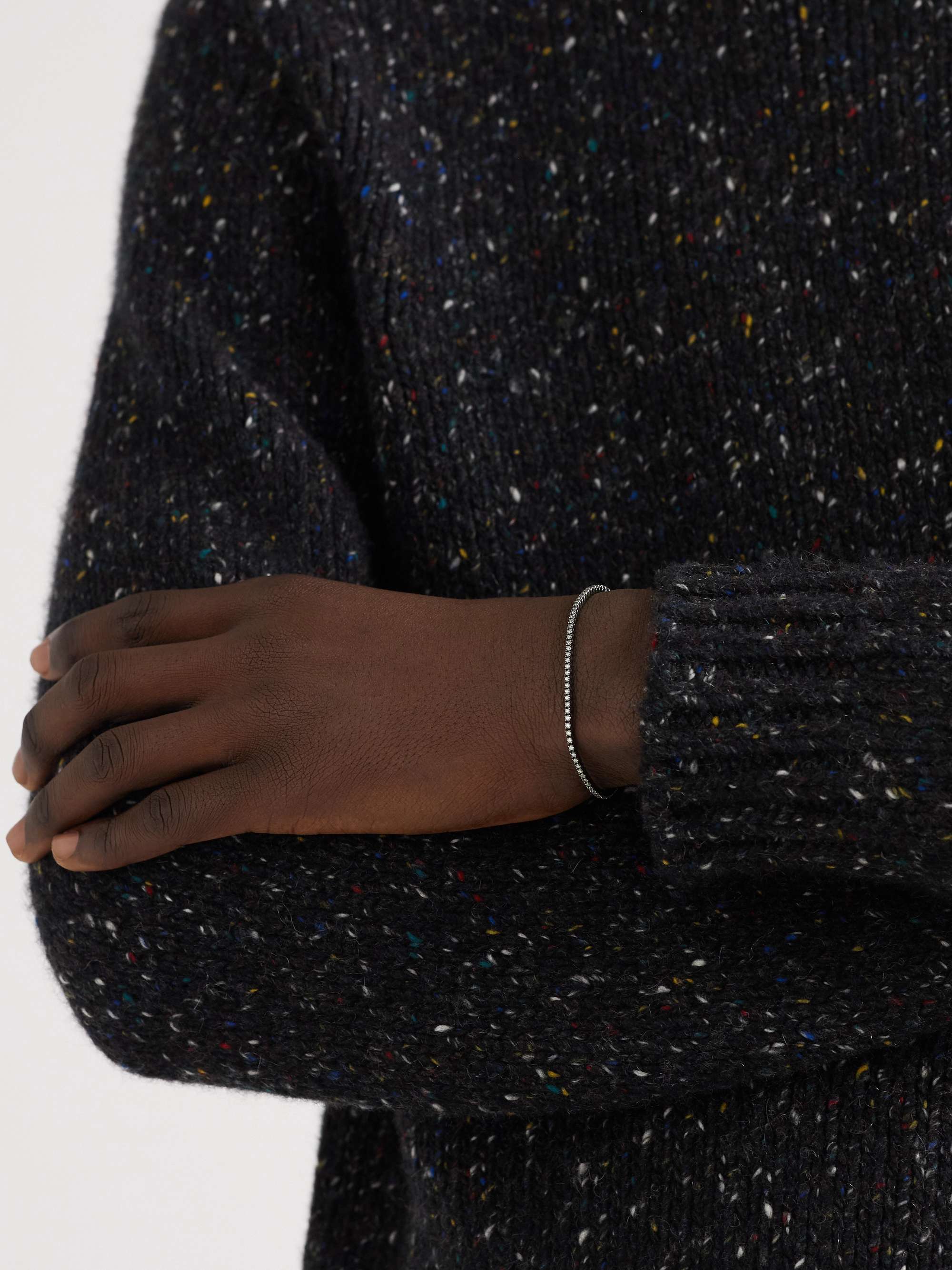 KOLOURS JEWELRY Spectra Blackened Gold Diamond Tennis Bracelet