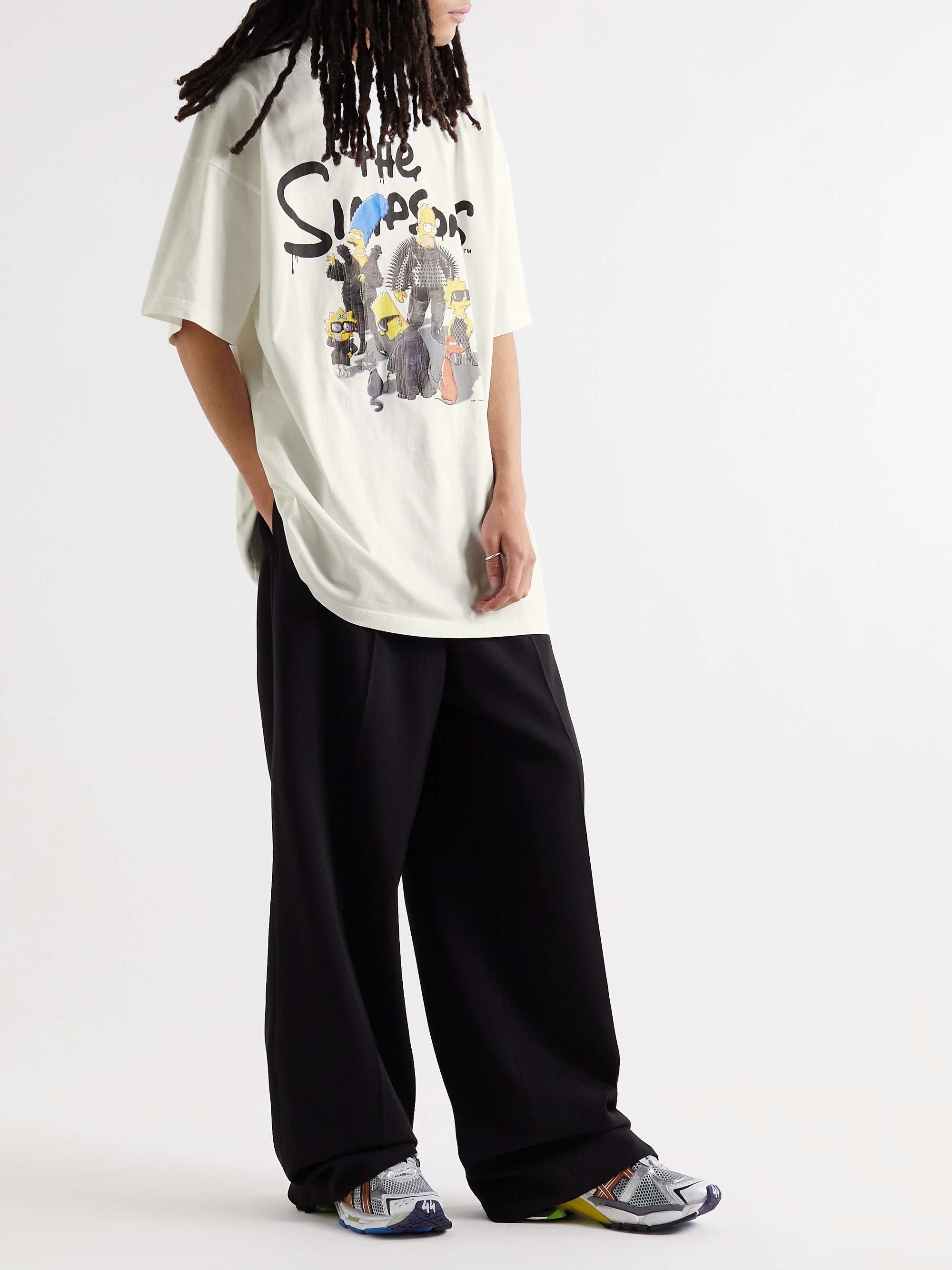 Balenciaga The Simpsons-print T-Shirt - Black