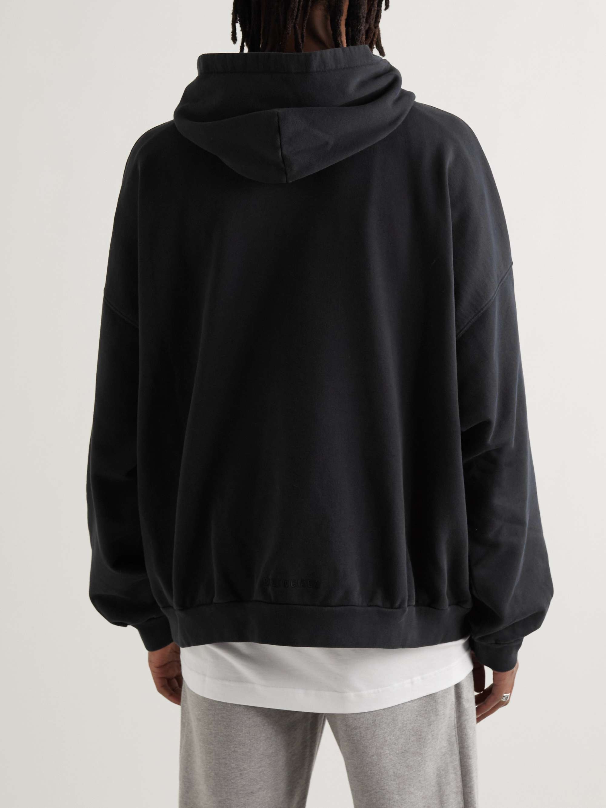 BALENCIAGA + The Simpsons Printed Cotton-Jersey Hoodie