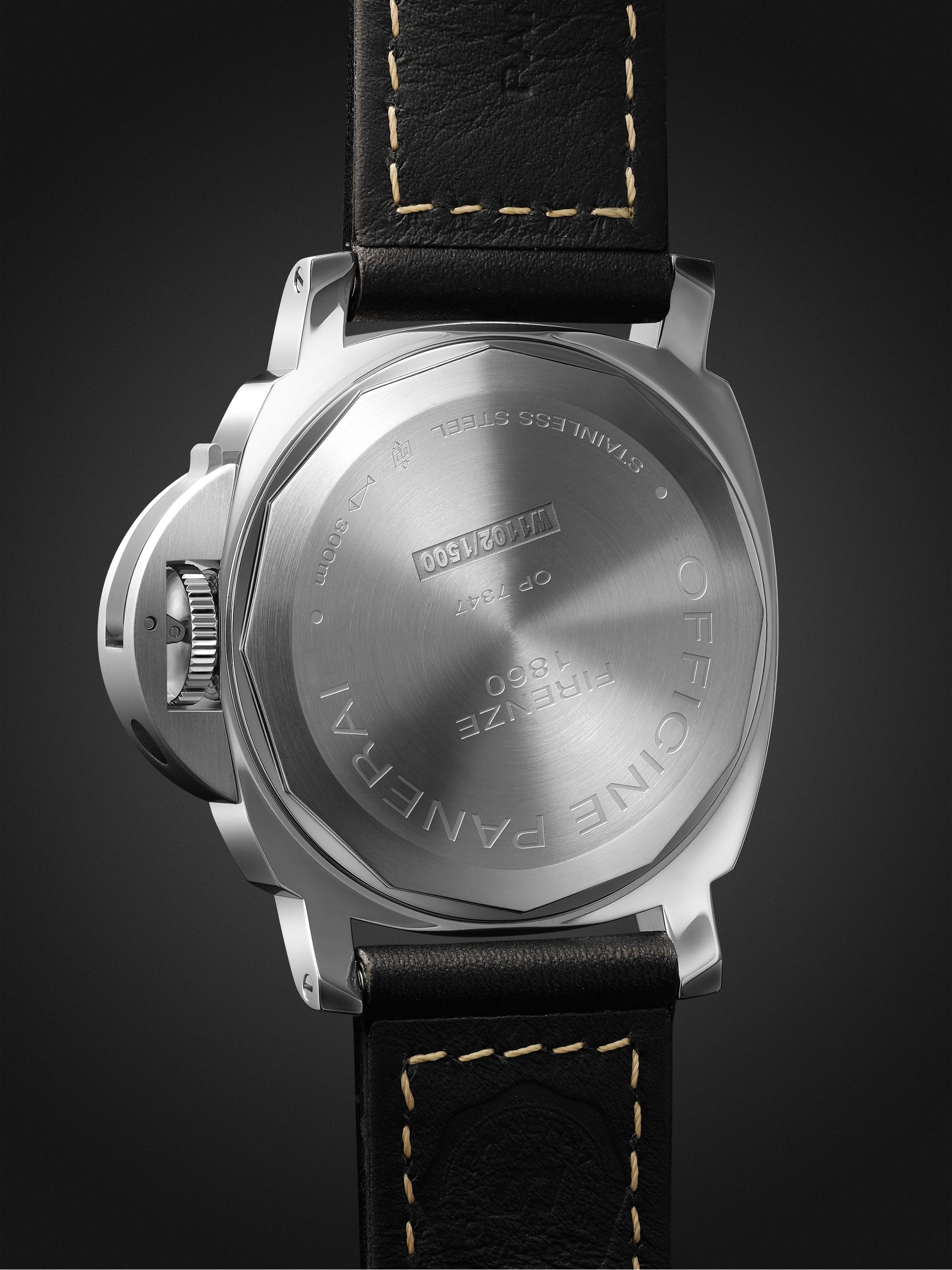 PANERAI Luminor 8 Days 44mm Stainless Steel and Leather Watch, Ref. No. PAM00915