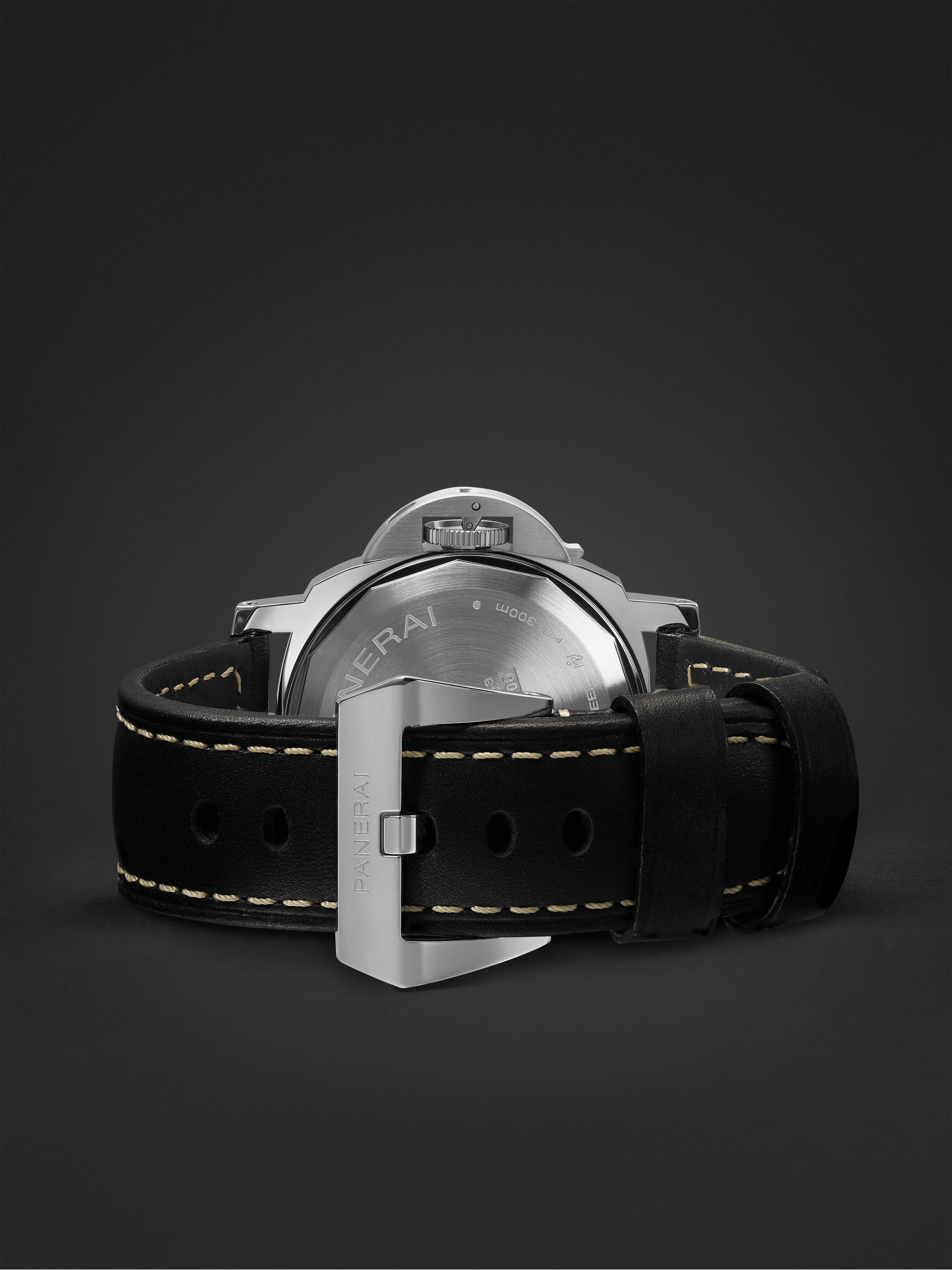 PANERAI Luminor 8 Days 44mm Stainless Steel and Leather Watch, Ref. No. PAM00915