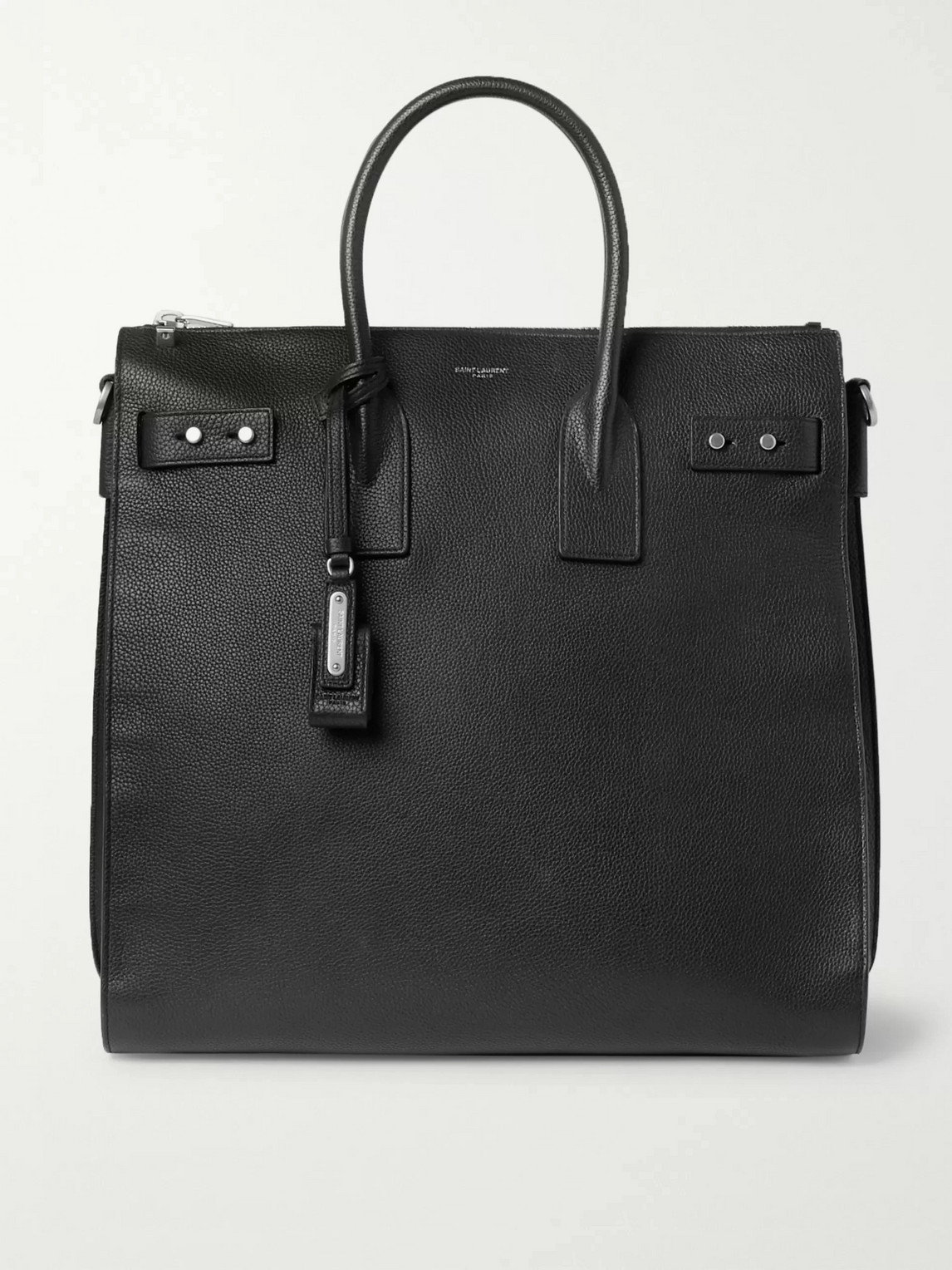 SAINT LAURENT SAC DE JOUR LARGE FULL-GRAIN LEATHER TOTE BAG