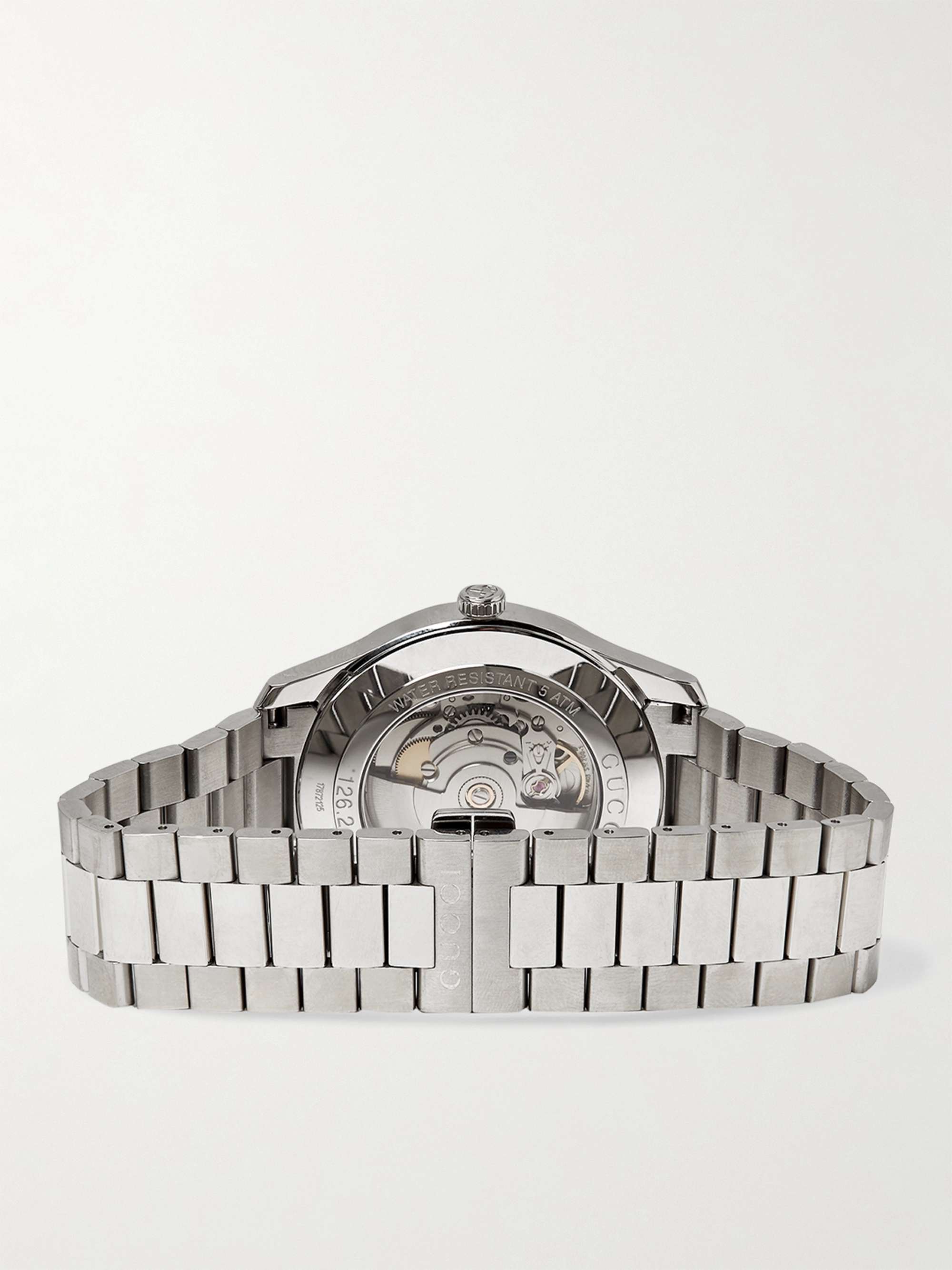 GUCCI G-Timeless 42mm Stainless Steel Watch