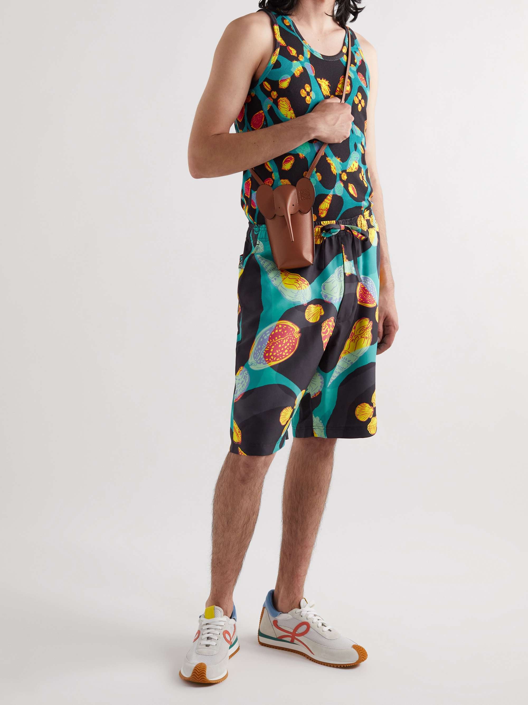 LOEWE + Paula's Ibiza Slim-Fit Printed Ribbed Stretch-Cotton Jersey Tank Top