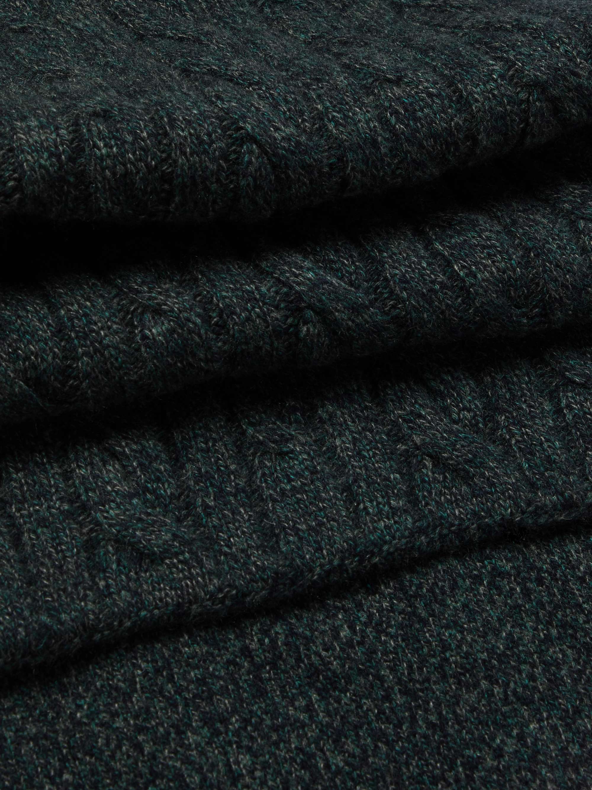LORO PIANA Cable-Knit Baby Cashmere Scarf