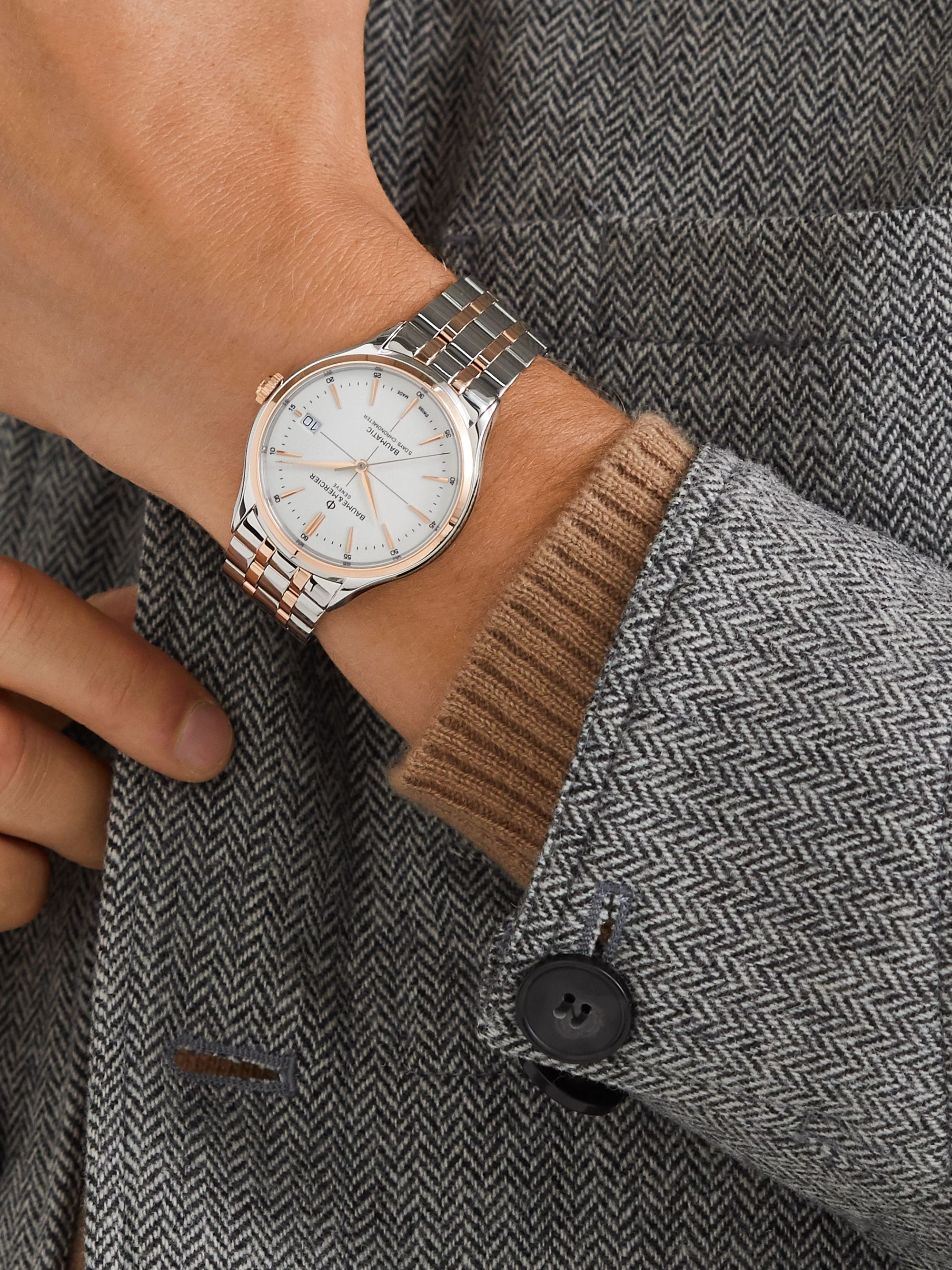 Baume mercier clifton rose gold shop
