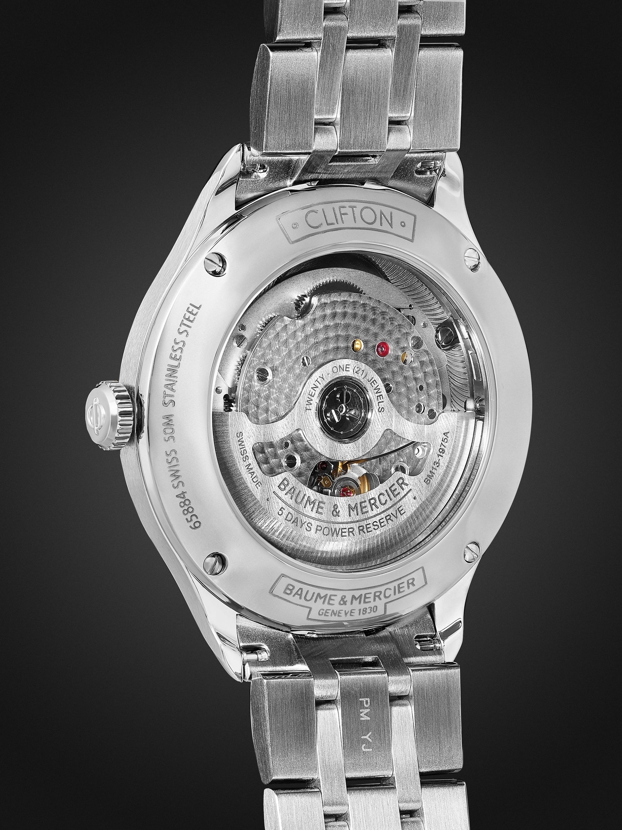 BAUME & MERCIER Clifton Baumatic Automatic Chronometer 40mm Stainless Steel Watch, Ref. No. M0A10468