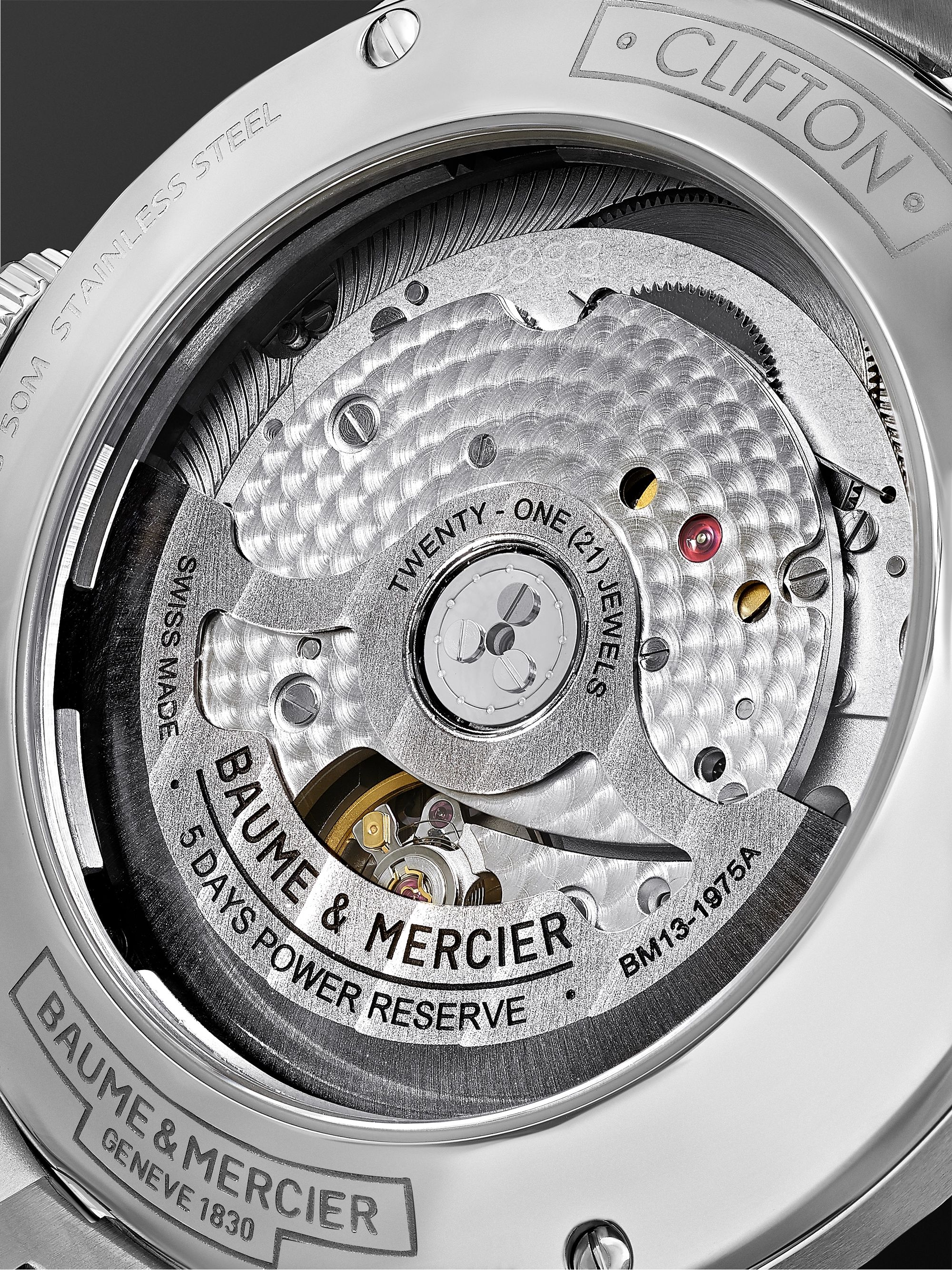 BAUME & MERCIER Clifton Baumatic Automatic Chronometer 40mm Stainless Steel Watch, Ref. No. M0A10468
