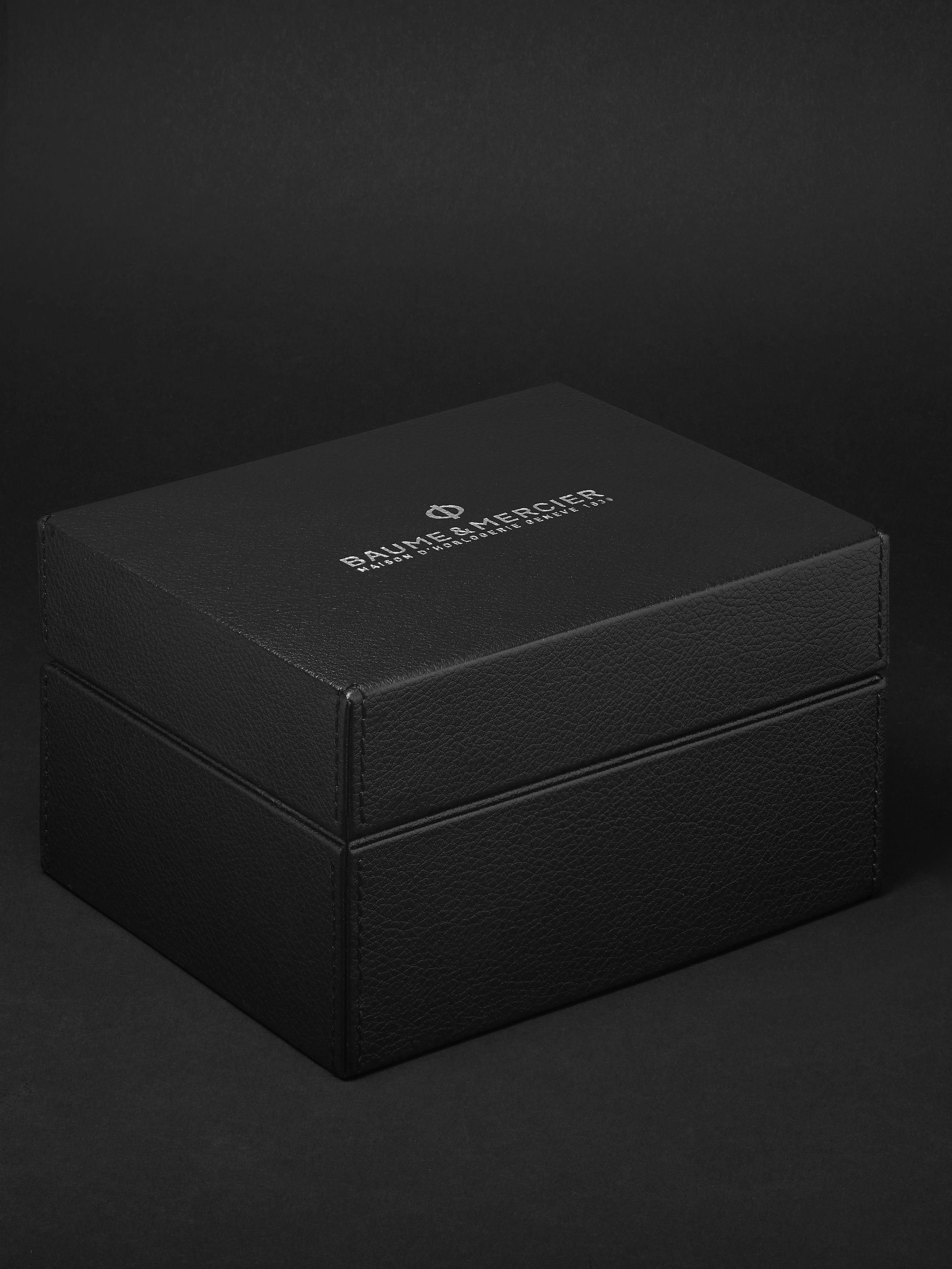BAUME & MERCIER Classima Automatic Open Balance 42mm Stainless Steel and Alligator Watch, Ref. No. MOA10524
