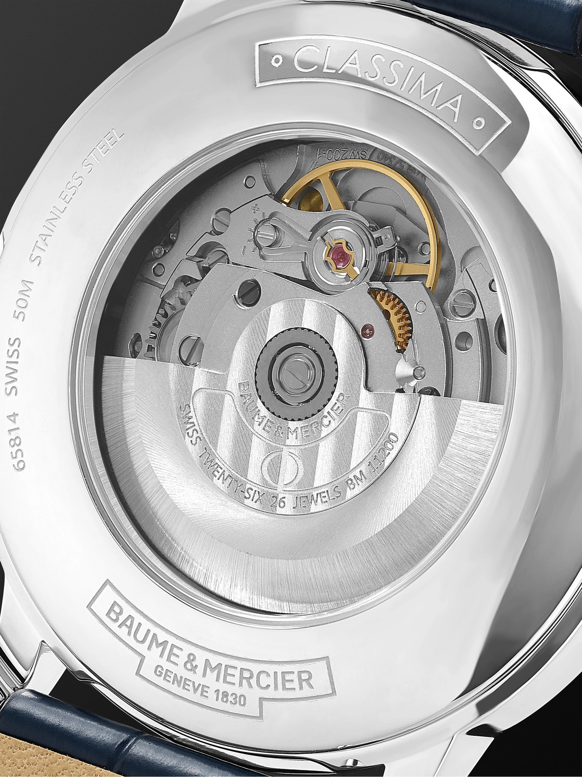  Baume & Mercier - Classima Automatic 42mm Stainless Steel And Alligator Watch, Ref. No. 10333 - Men - White 