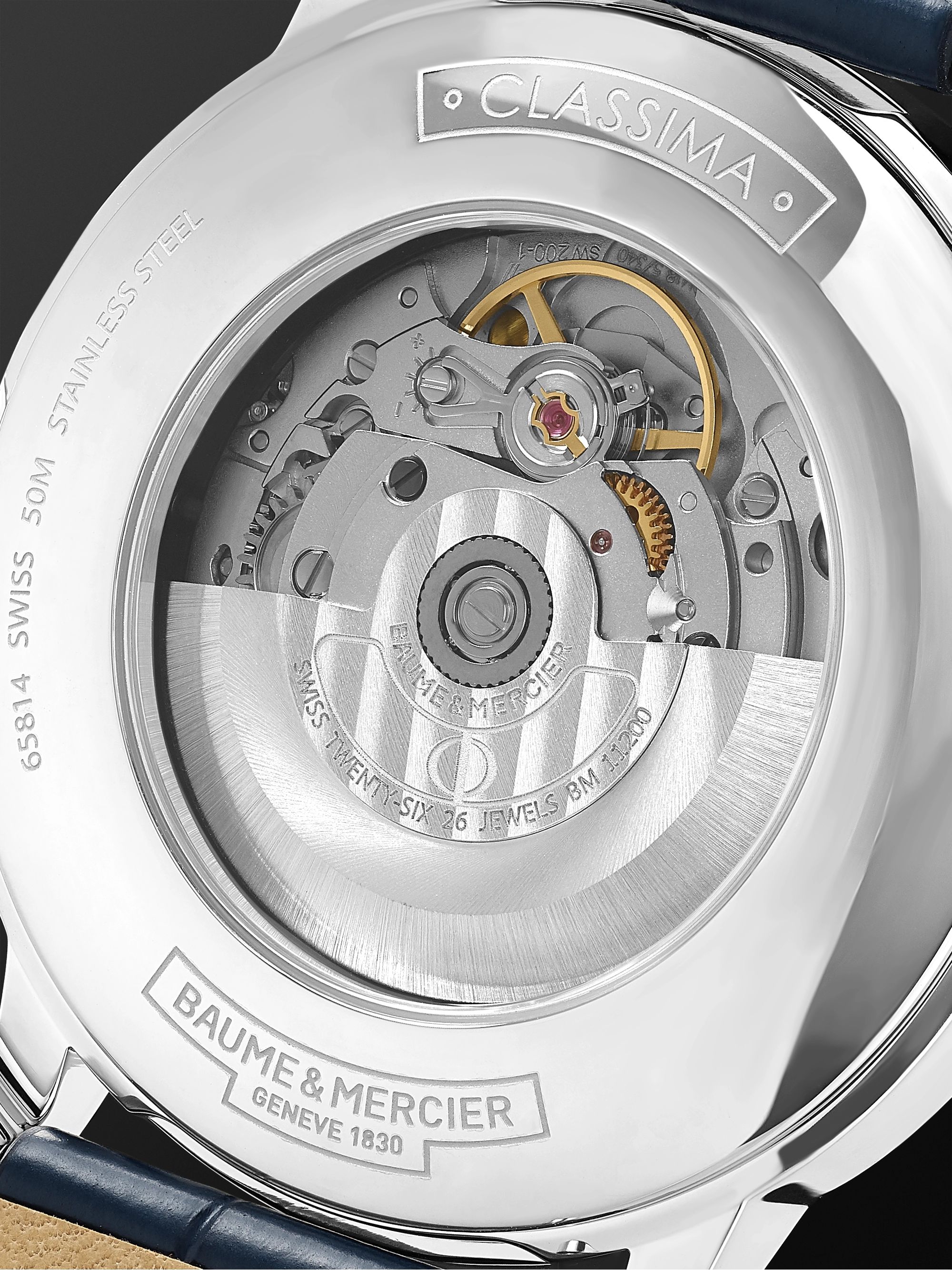 BAUME & MERCIER Classima Automatic 42mm Stainless Steel and Alligator Watch, Ref. No. 10333