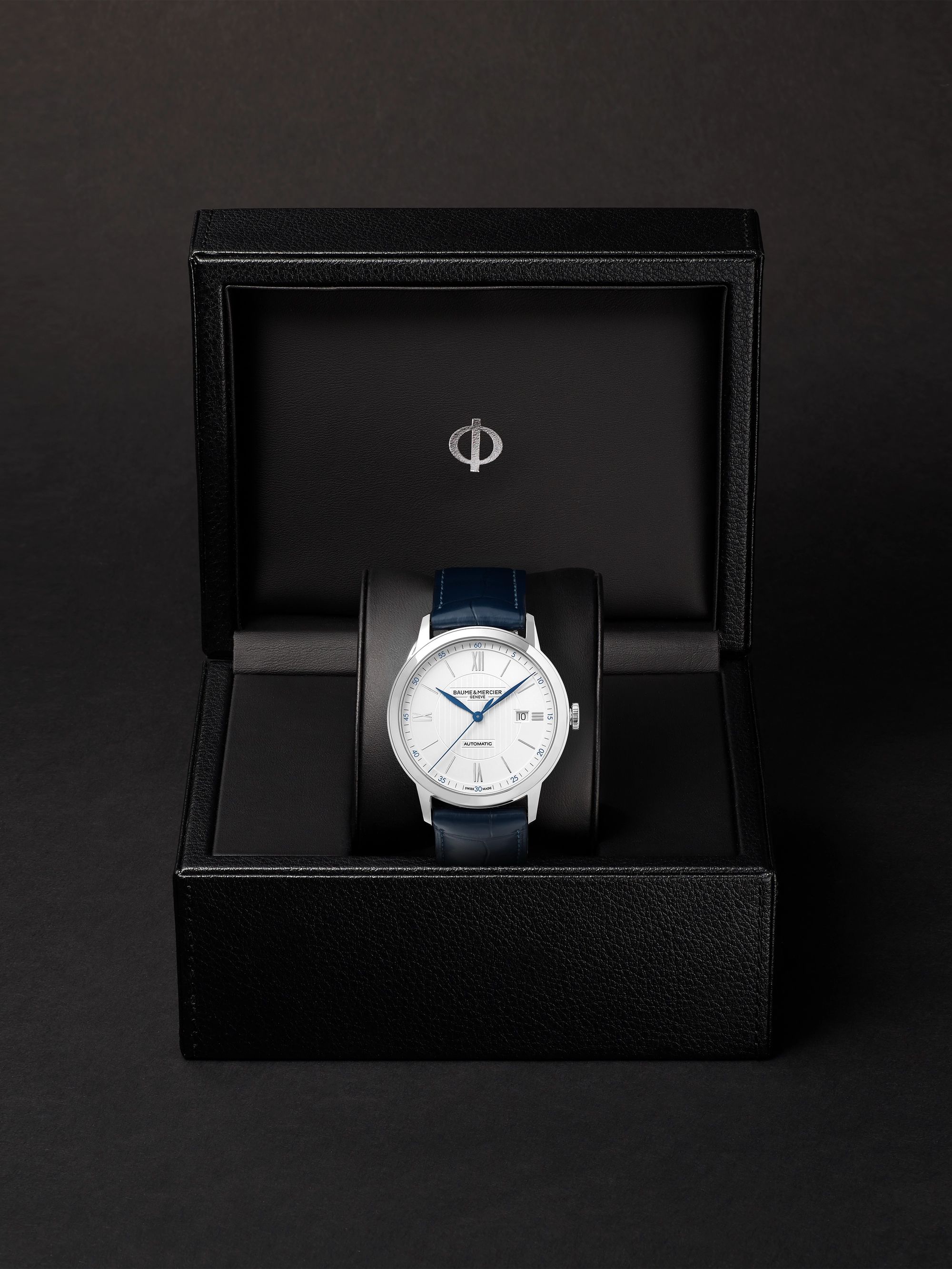 BAUME & MERCIER Classima Automatic 42mm Stainless Steel and Alligator Watch, Ref. No. 10333