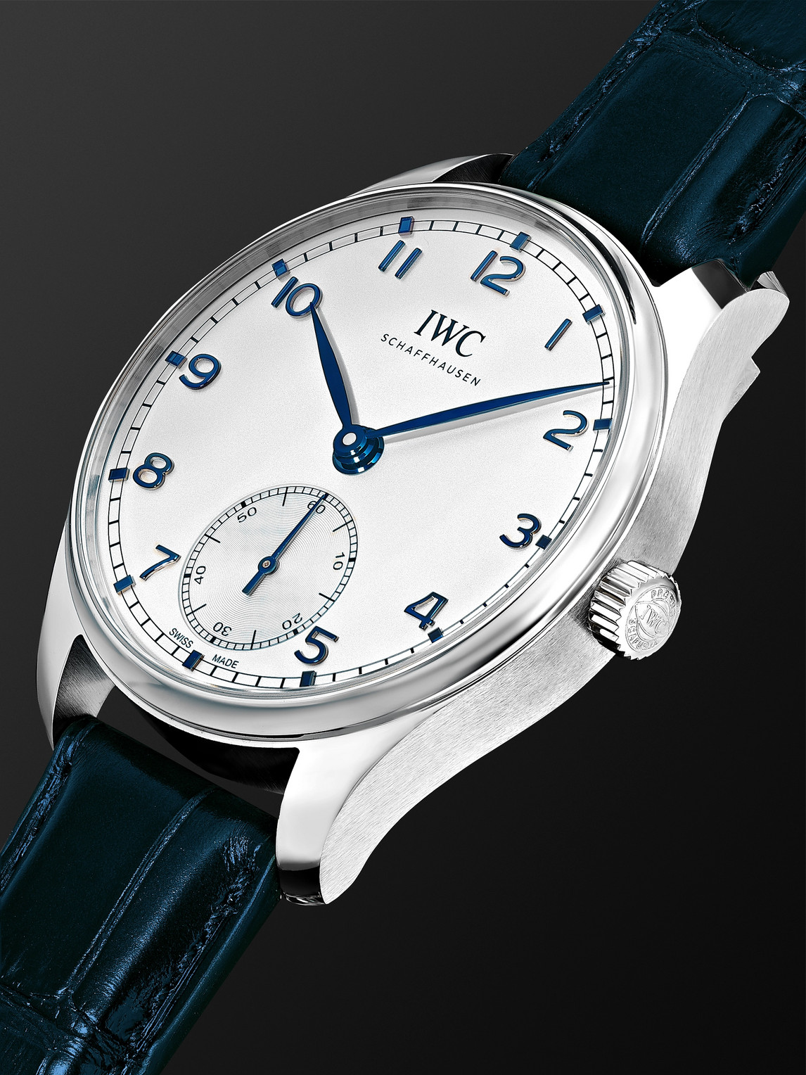  Iwc Schaffhausen - Portugieser 40 Automatic 40.4mm Stainless Steel And Alligator Watch, Ref. No. Iw358304 - Men - White 