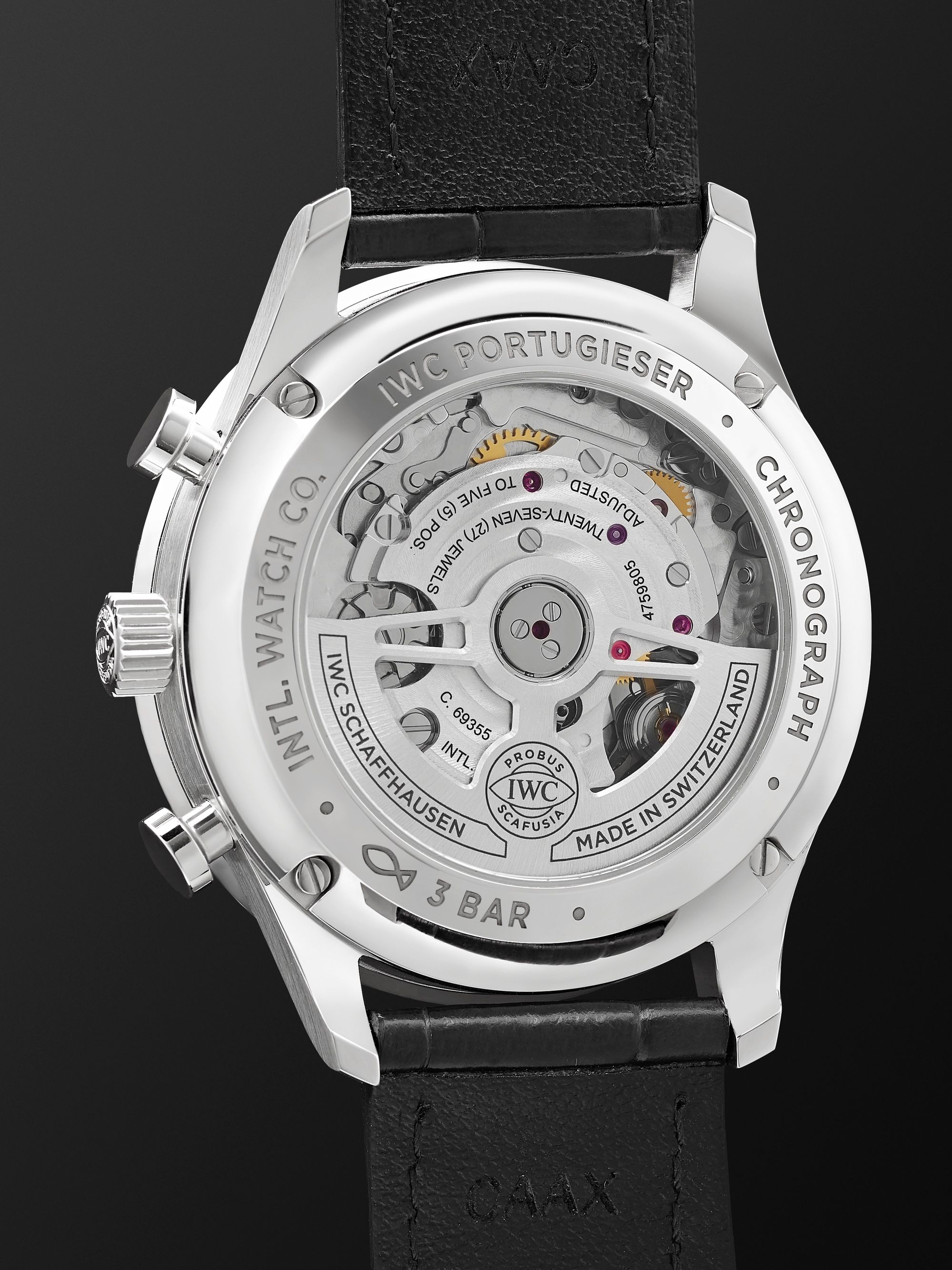 IWC SCHAFFHAUSEN Portugieser Automatic Chronograph 41mm Stainless Steel and Alligator Watch, Ref. No. IW371604