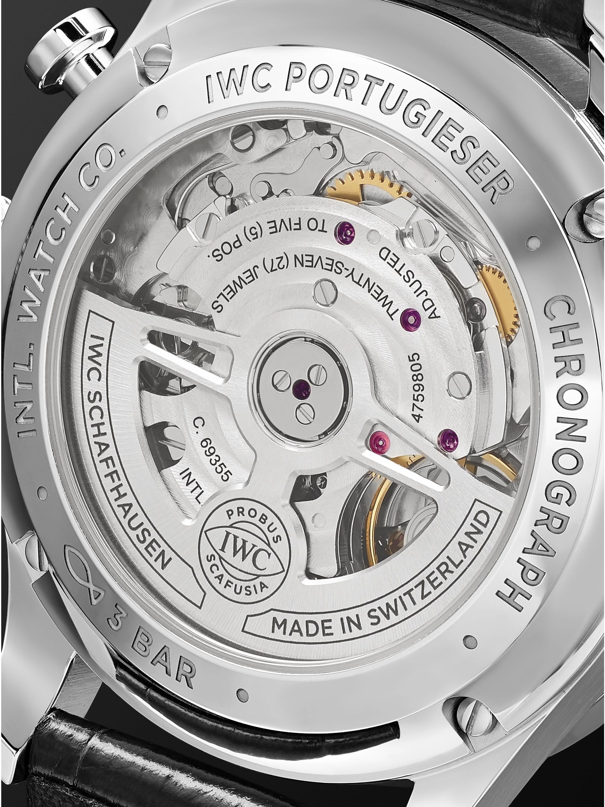 IWC SCHAFFHAUSEN Portugieser Automatic Chronograph 41mm Stainless Steel and Alligator Watch, Ref. No. IW371604