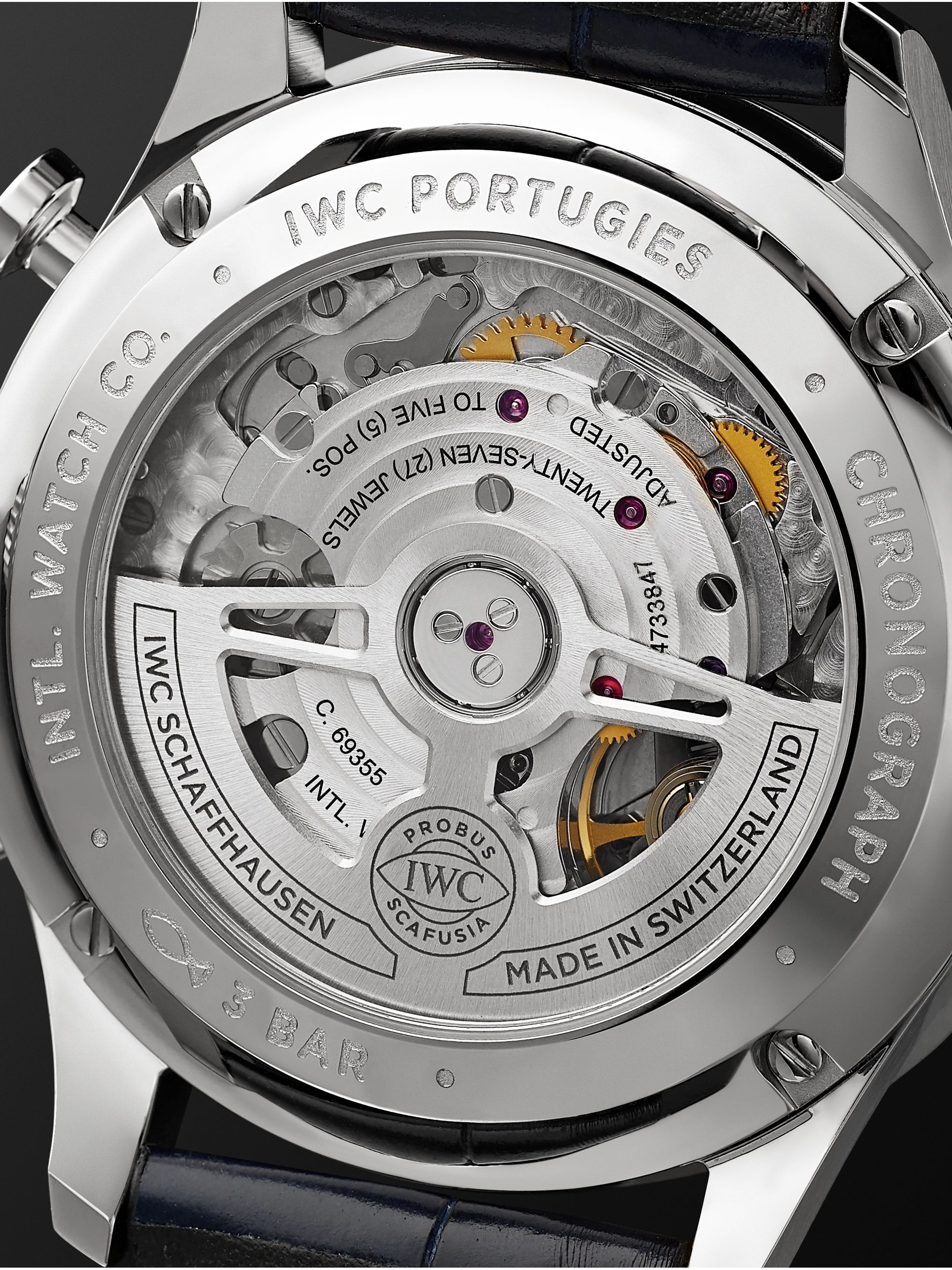 IWC SCHAFFHAUSEN Portugieser Automatic Chronograph 41mm Stainless Steel and Alligator Watch, Ref. No. IW371605