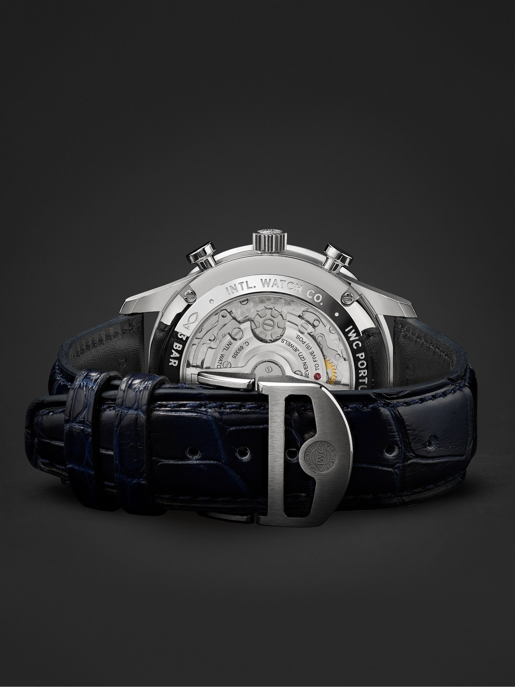 IWC SCHAFFHAUSEN Portugieser Automatic Chronograph 41mm Stainless Steel and Alligator Watch, Ref. No. IW371605