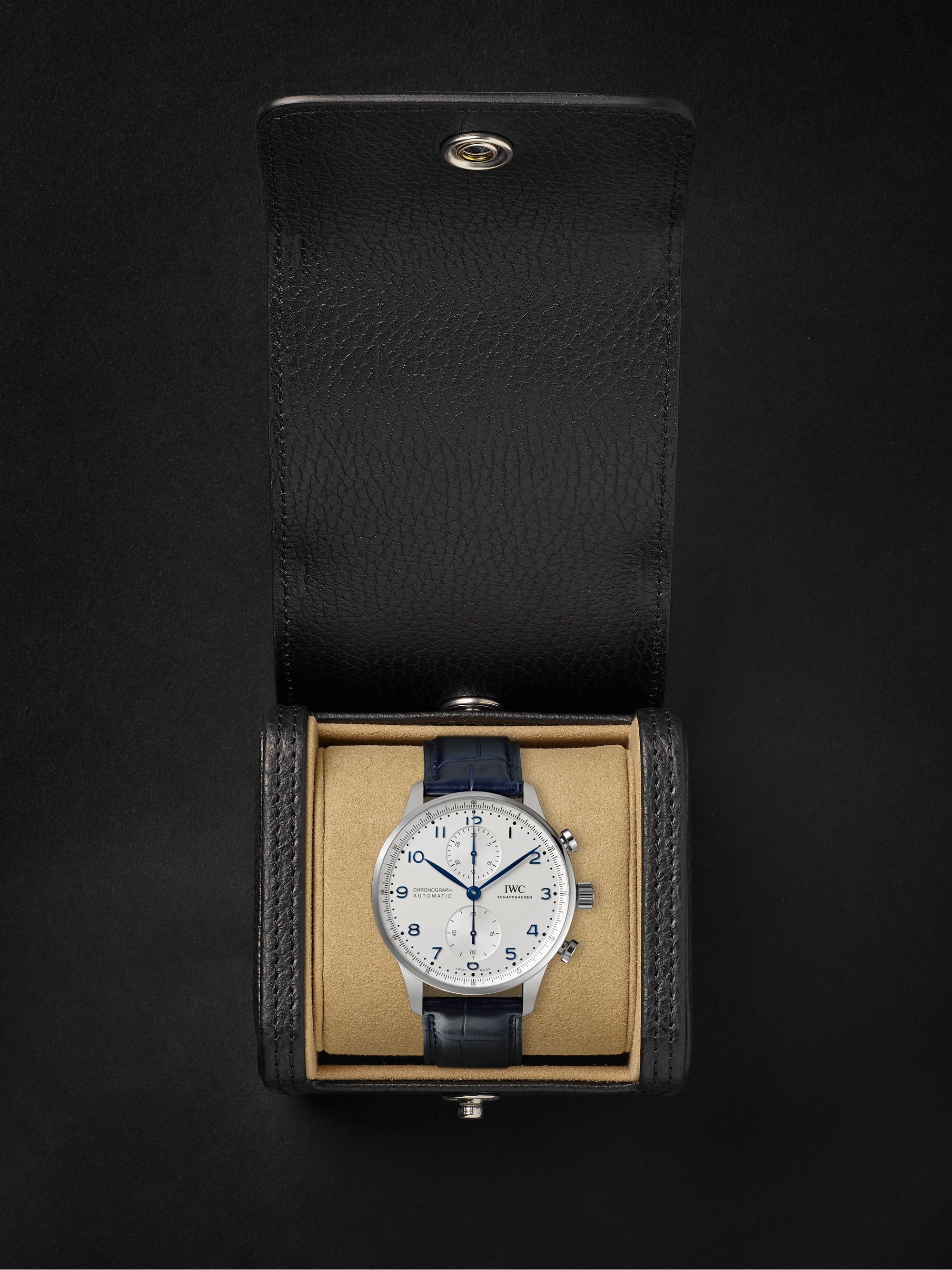 IWC SCHAFFHAUSEN Portugieser Automatic Chronograph 41mm Stainless Steel and Alligator Watch, Ref. No. IW371605