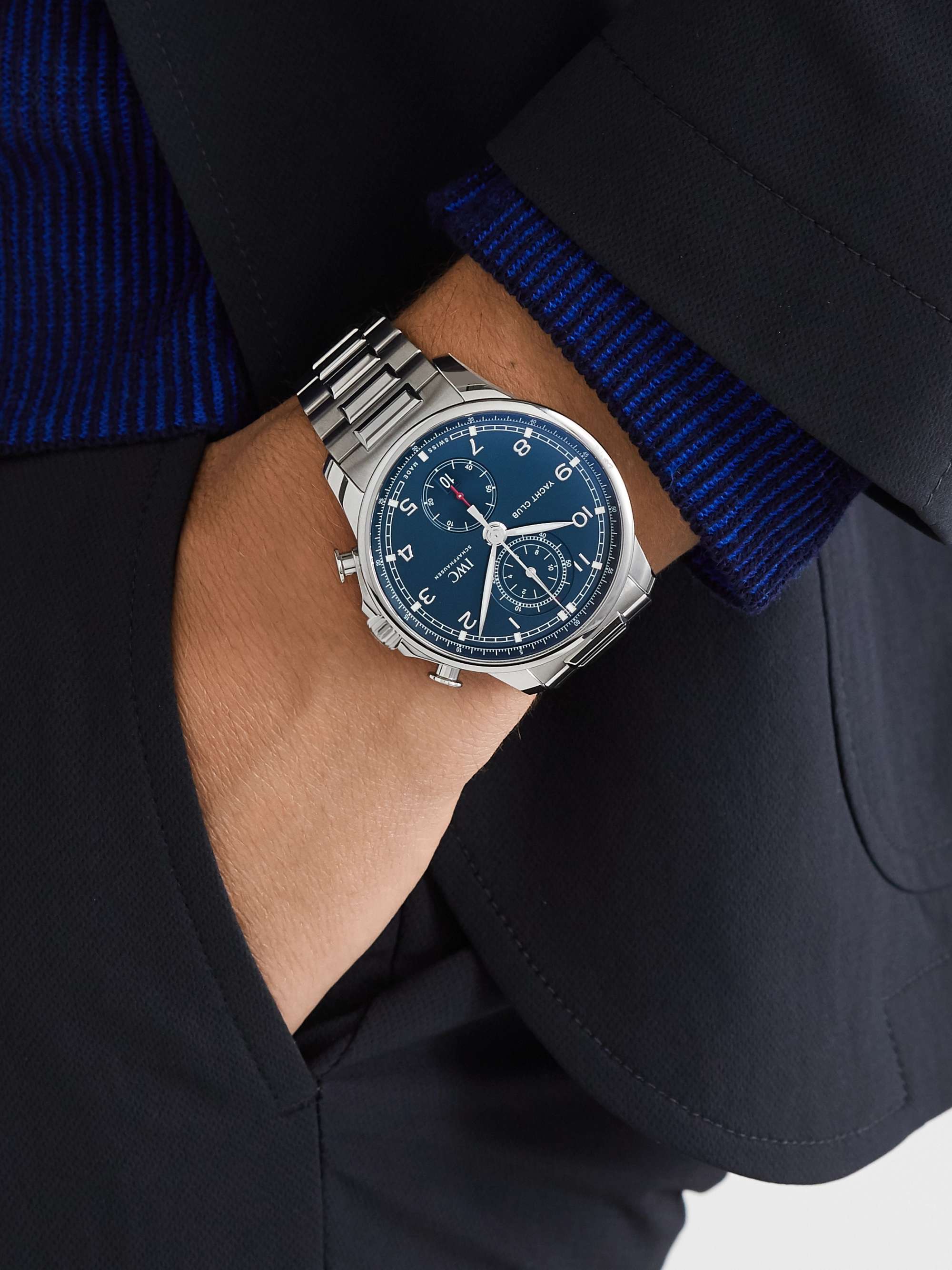Black Pilot's Automatic Chronograph 43mm Stainless Steel and 
