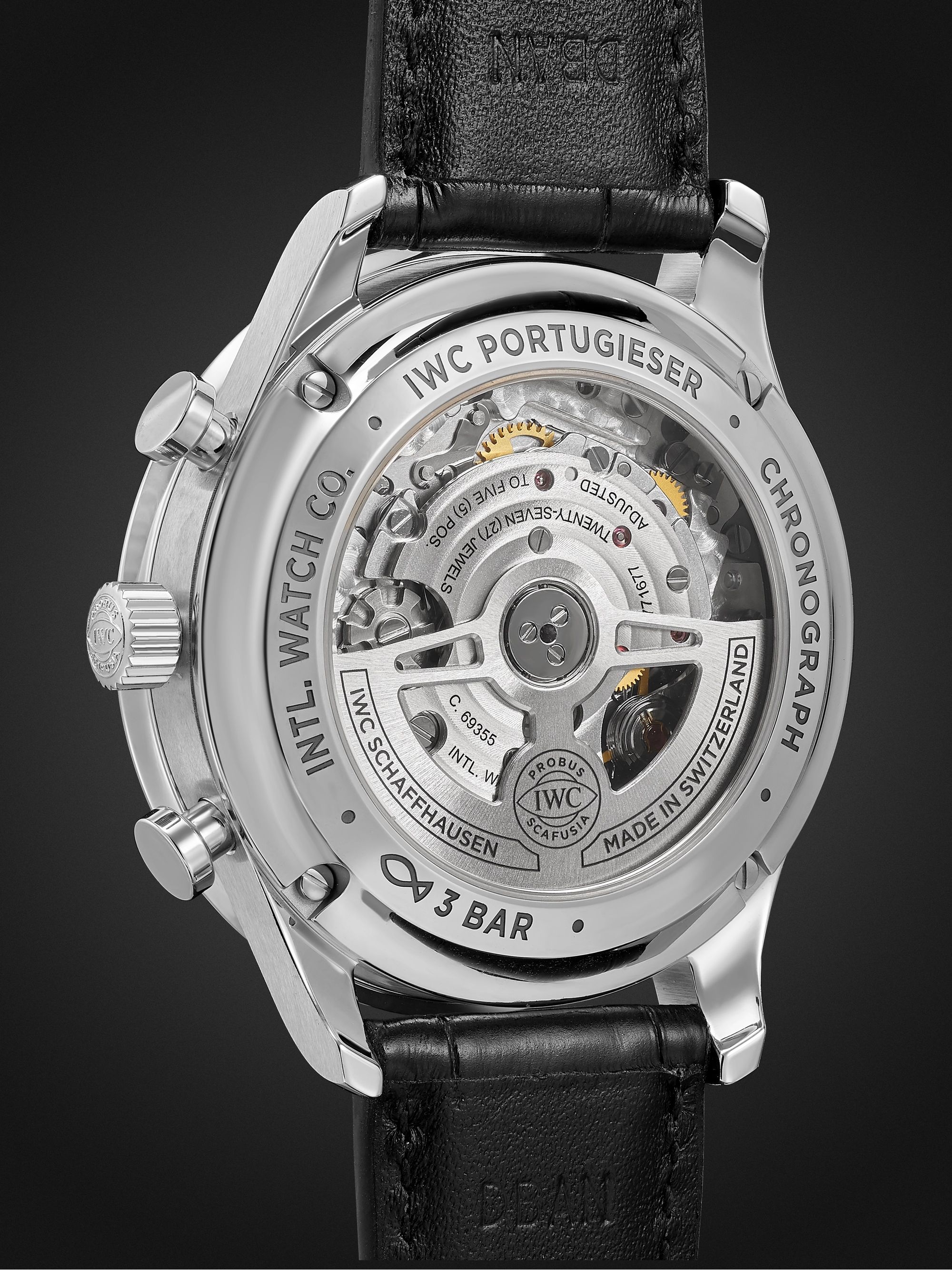 IWC SCHAFFHAUSEN Portugieser Automatic Chronograph 41mm Stainless Steel and Alligator Watch, Ref. No. IW371606