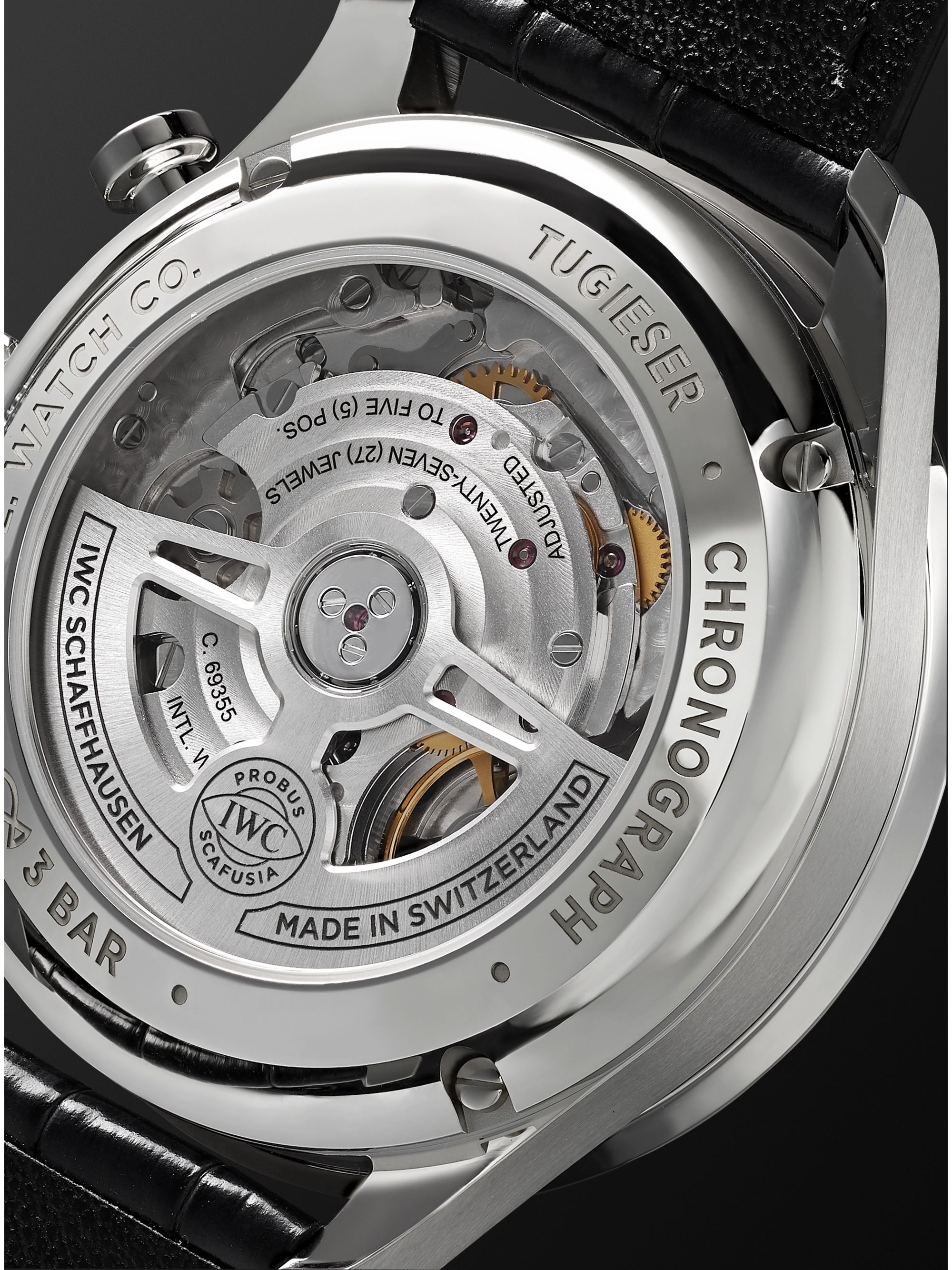 IWC SCHAFFHAUSEN Portugieser Automatic Chronograph 41mm Stainless Steel and Alligator Watch, Ref. No. IW371615