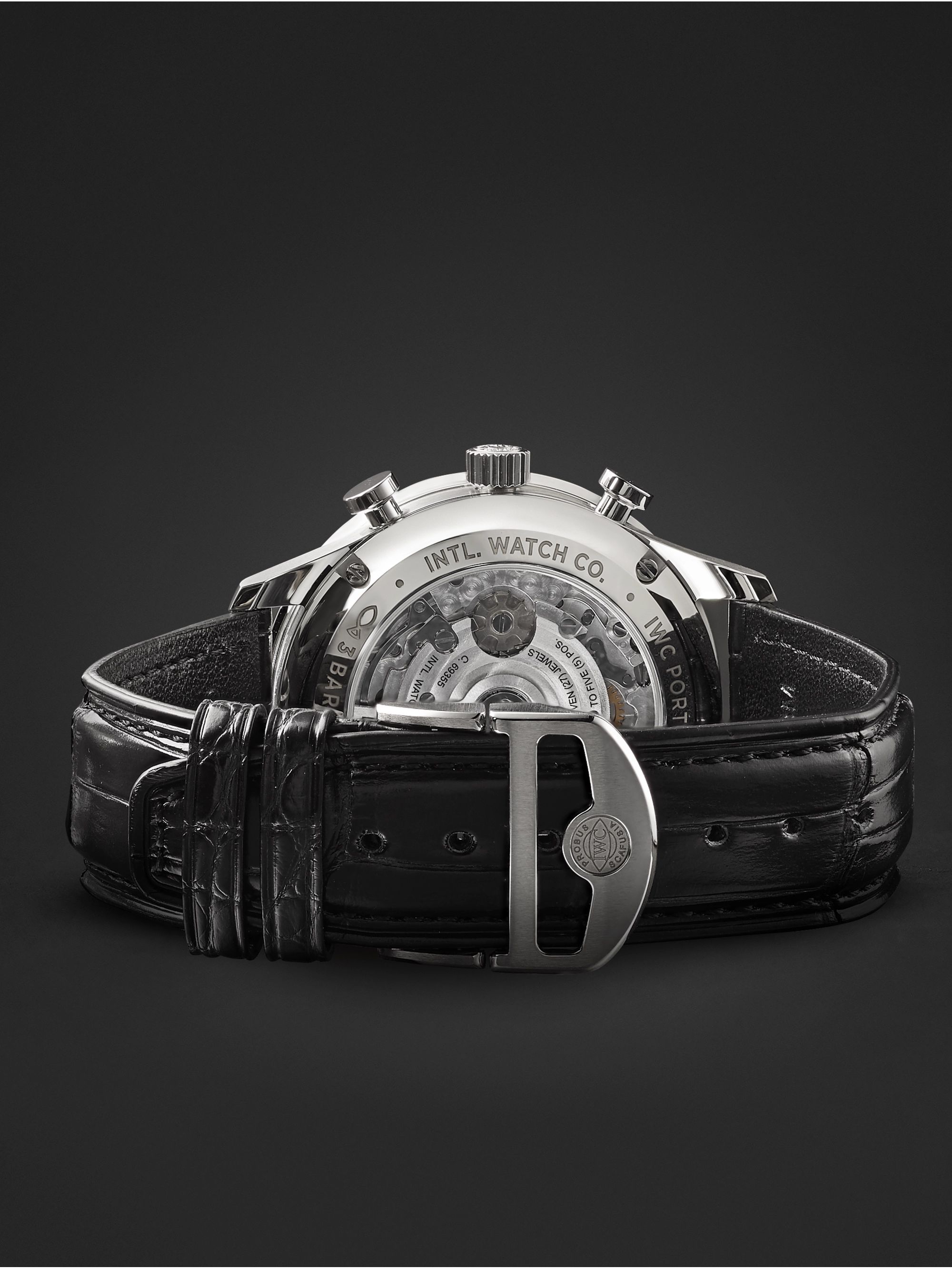 IWC SCHAFFHAUSEN Portugieser Automatic Chronograph 41mm Stainless Steel and Alligator Watch, Ref. No. IW371615