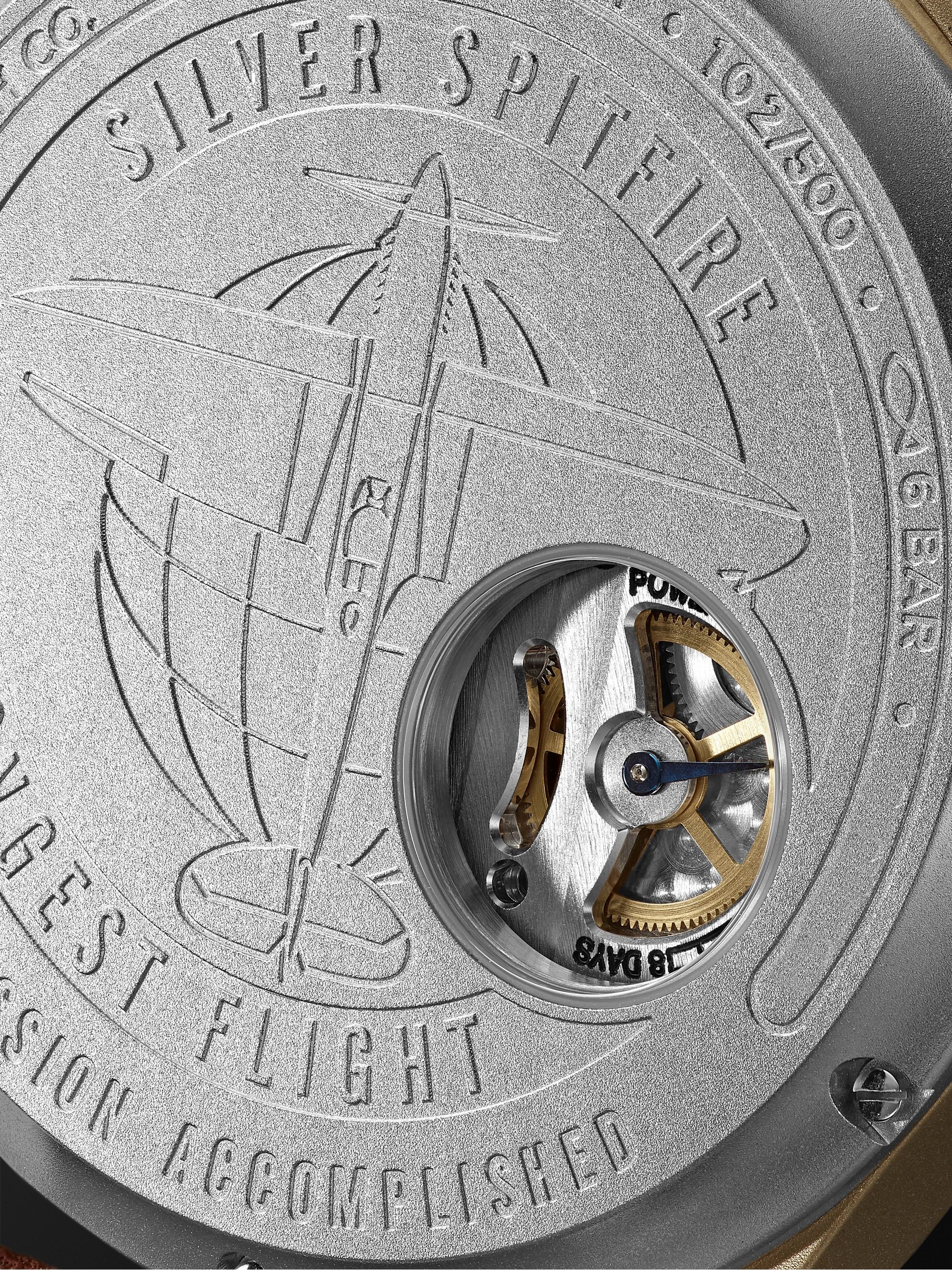 IWC SCHAFFHAUSEN Big Pilot's Big Date Spitfire ‘Mission Accomplished’ Limited Edition Hand-Wound 46.2mm Bronze and Leather Watch, Ref. No. IW510506