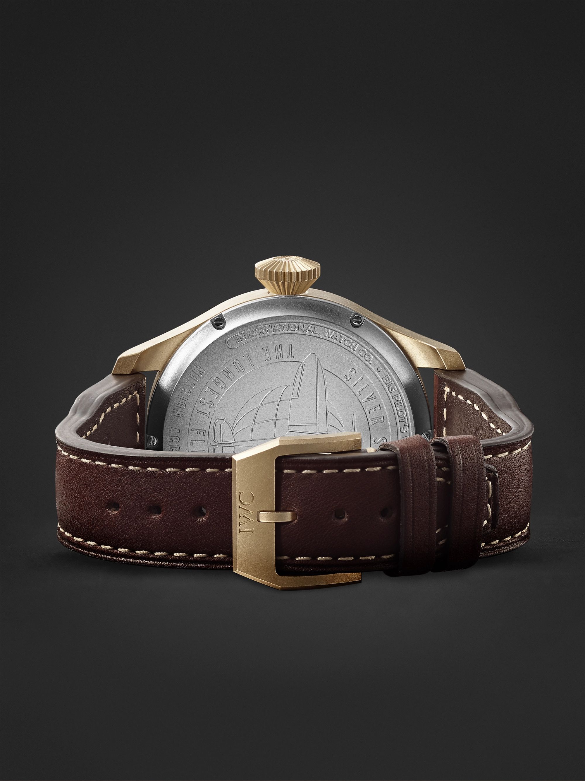 IWC SCHAFFHAUSEN Big Pilot's Big Date Spitfire ‘Mission Accomplished’ Limited Edition Hand-Wound 46.2mm Bronze and Leather Watch, Ref. No. IW510506