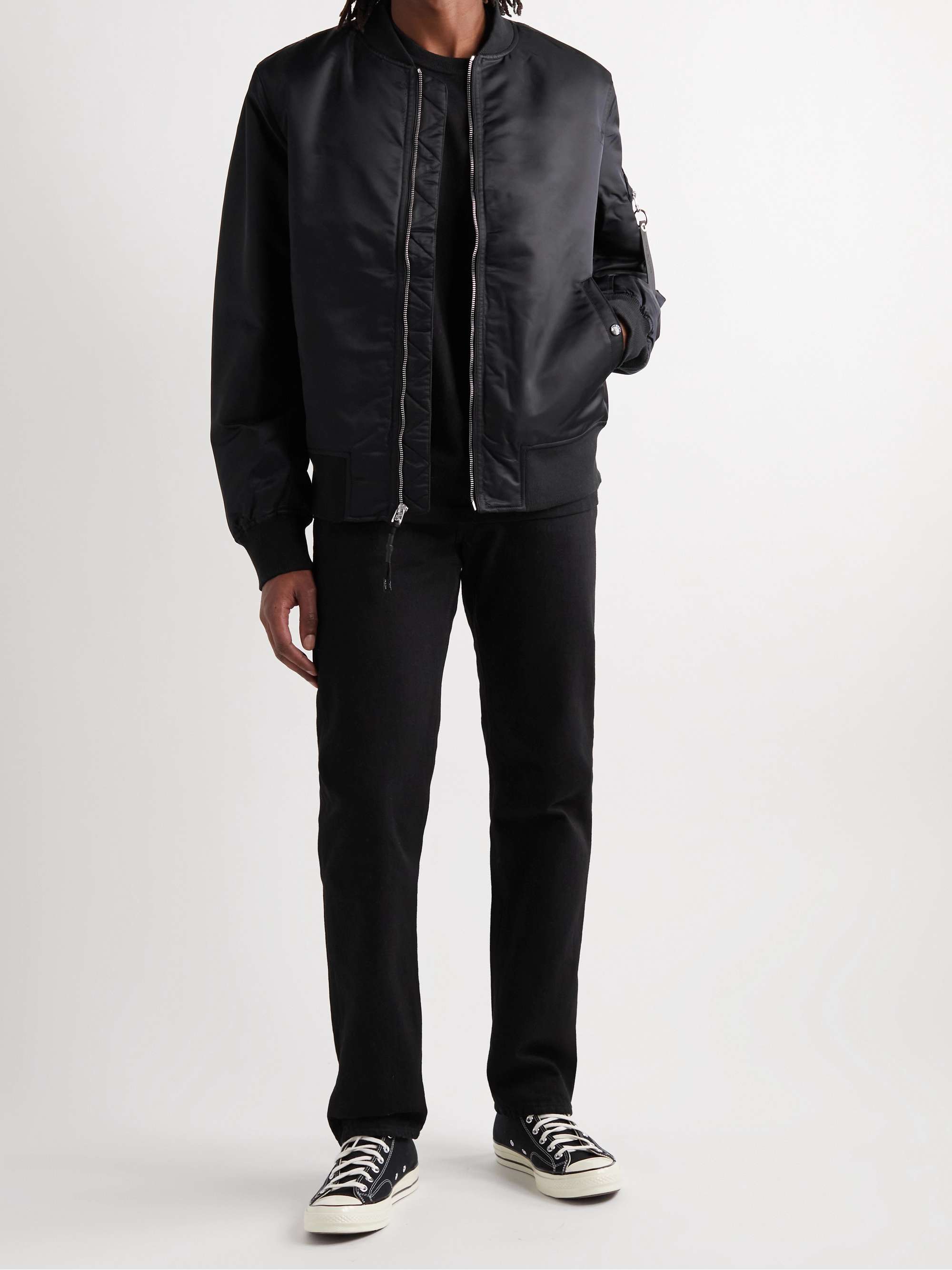Calvin Klein Men's Nylon Flight Jacket, Black, Small at Amazon Men's  Clothing store