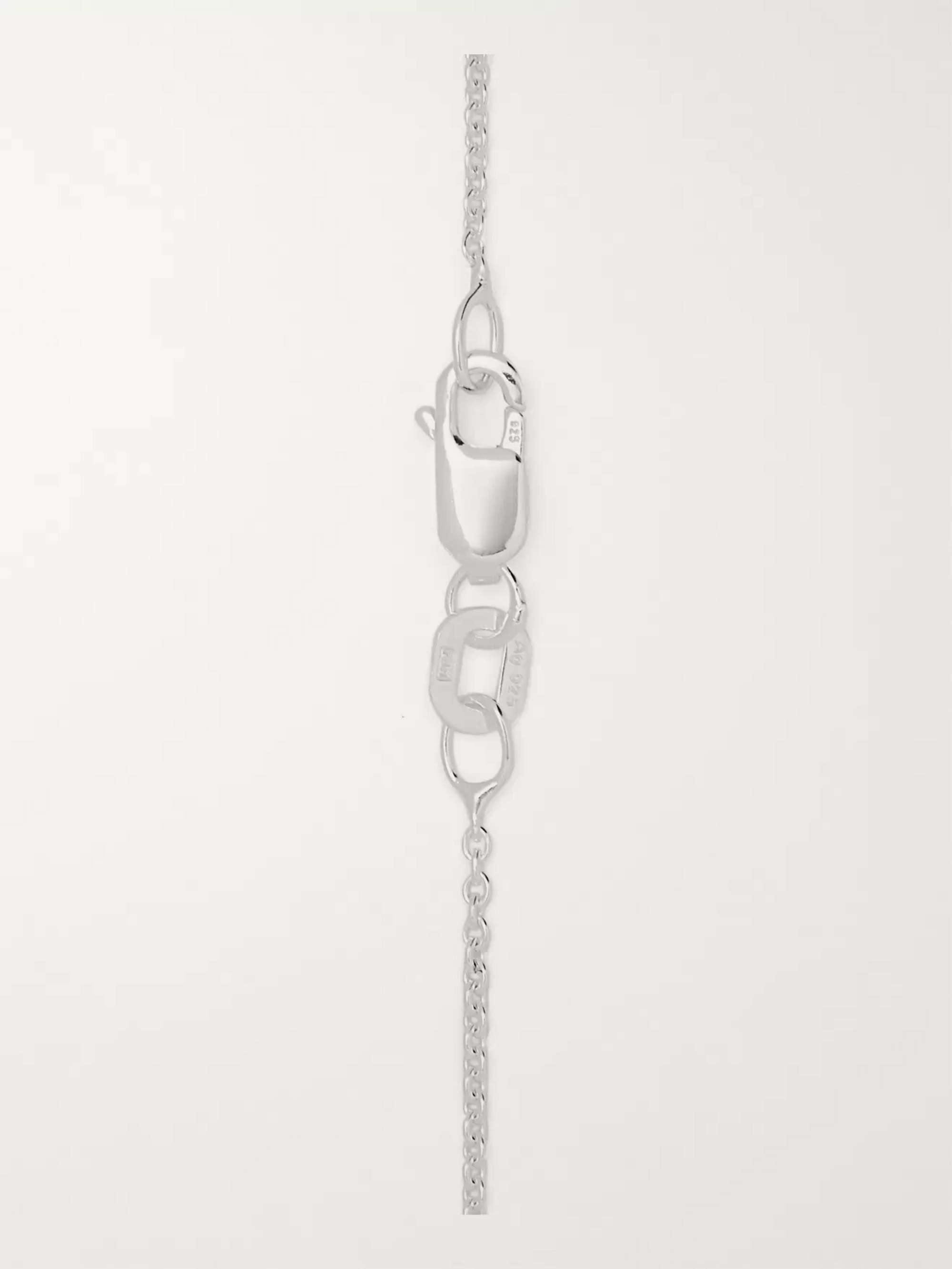 LE GRAMME 21/10ths Sterling Silver and Ceramic Necklace