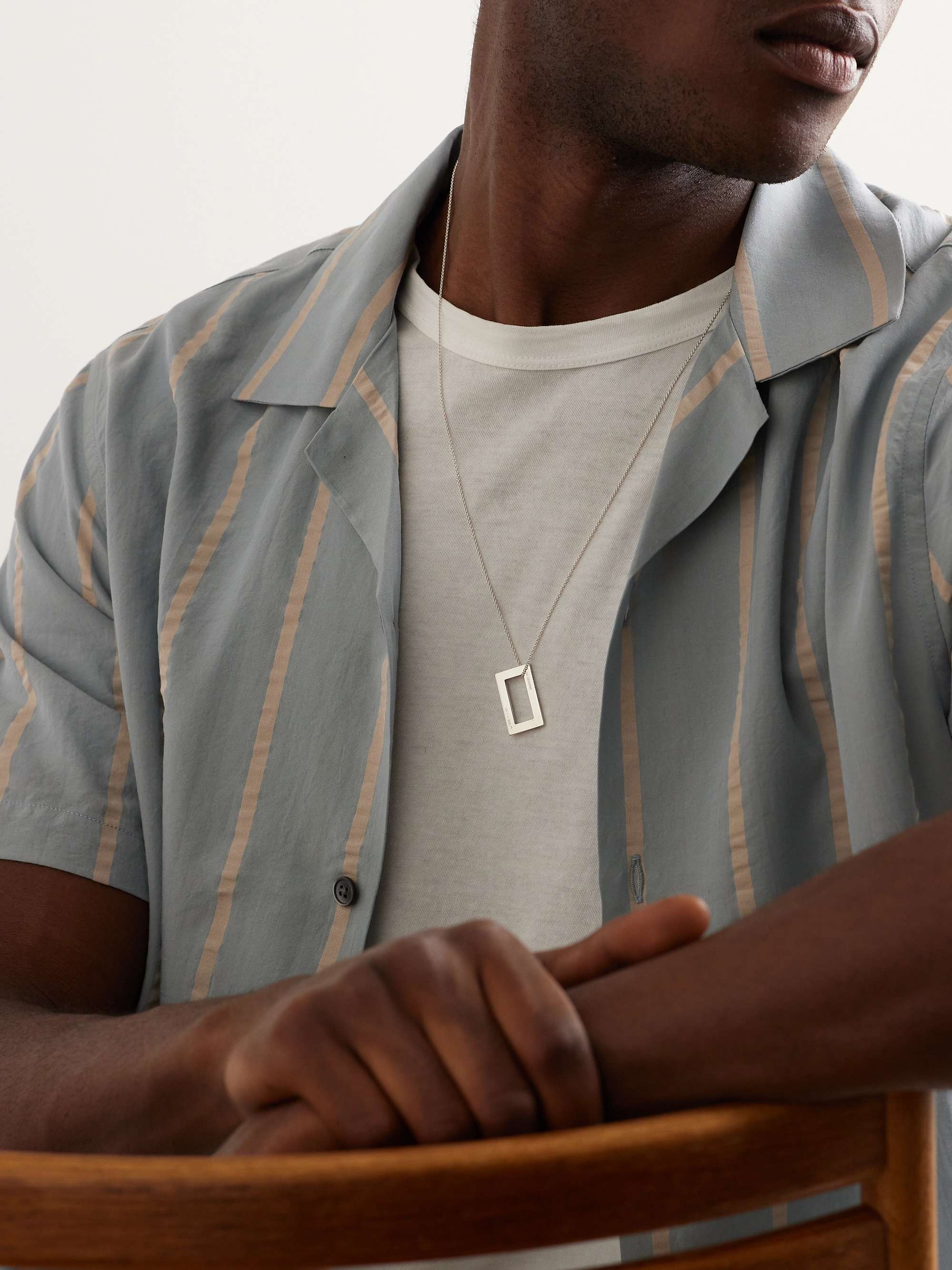 LE GRAMME 34/10ths Sterling Silver Necklace
