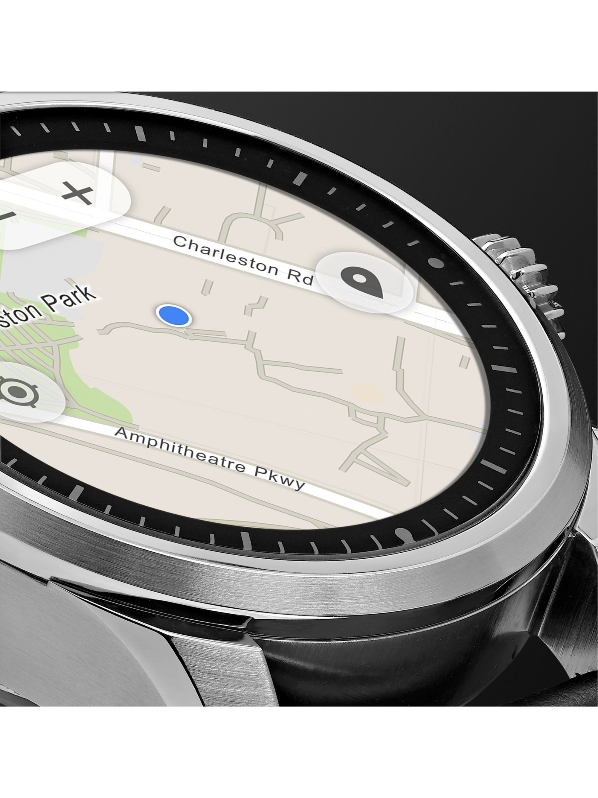 MONTBLANC Summit 2 42mm Stainless Steel and Leather Smart Watch, Ref. No. 119439