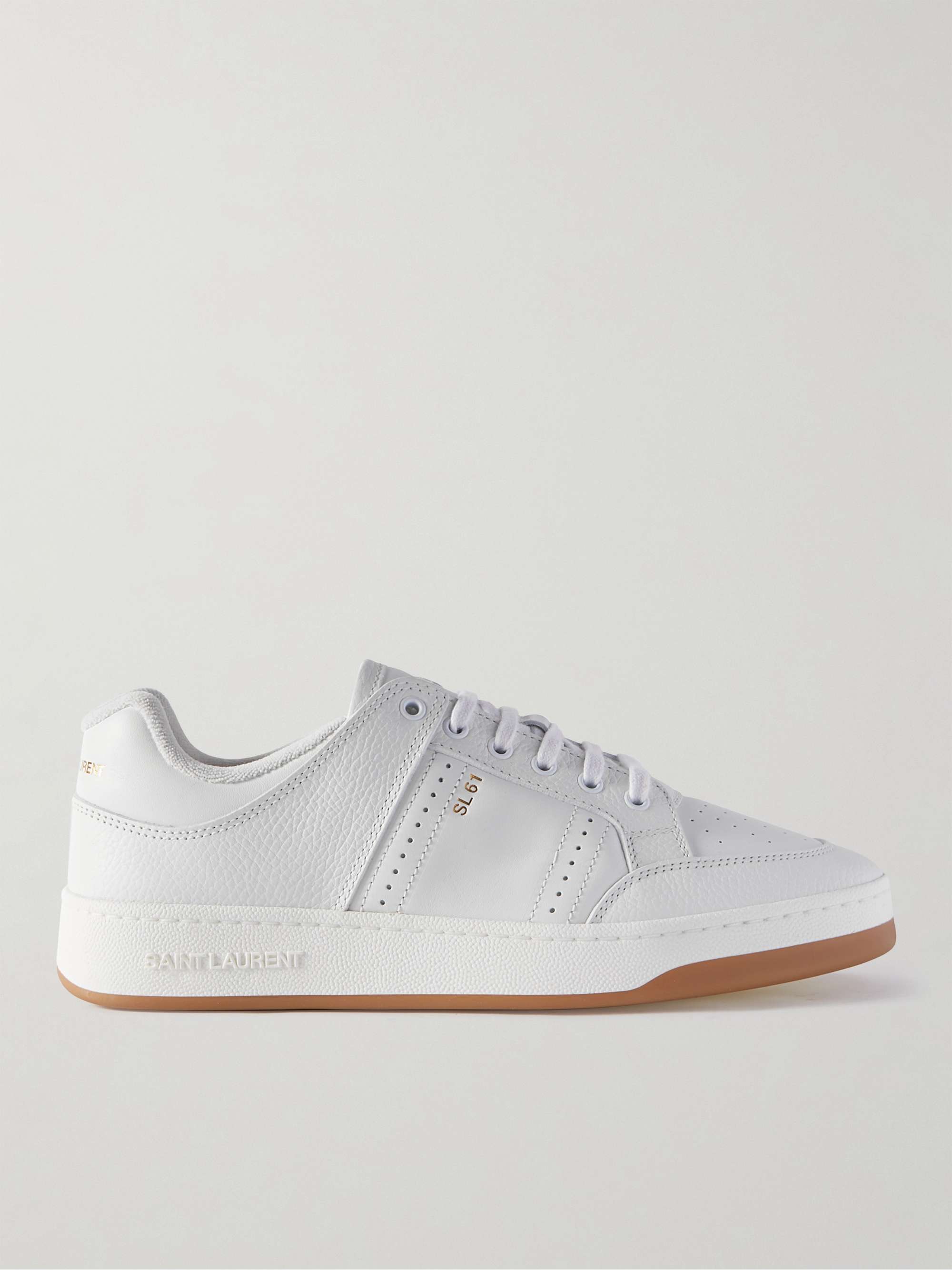 SL/61 low-top sneakers in perforated leather, Saint Laurent