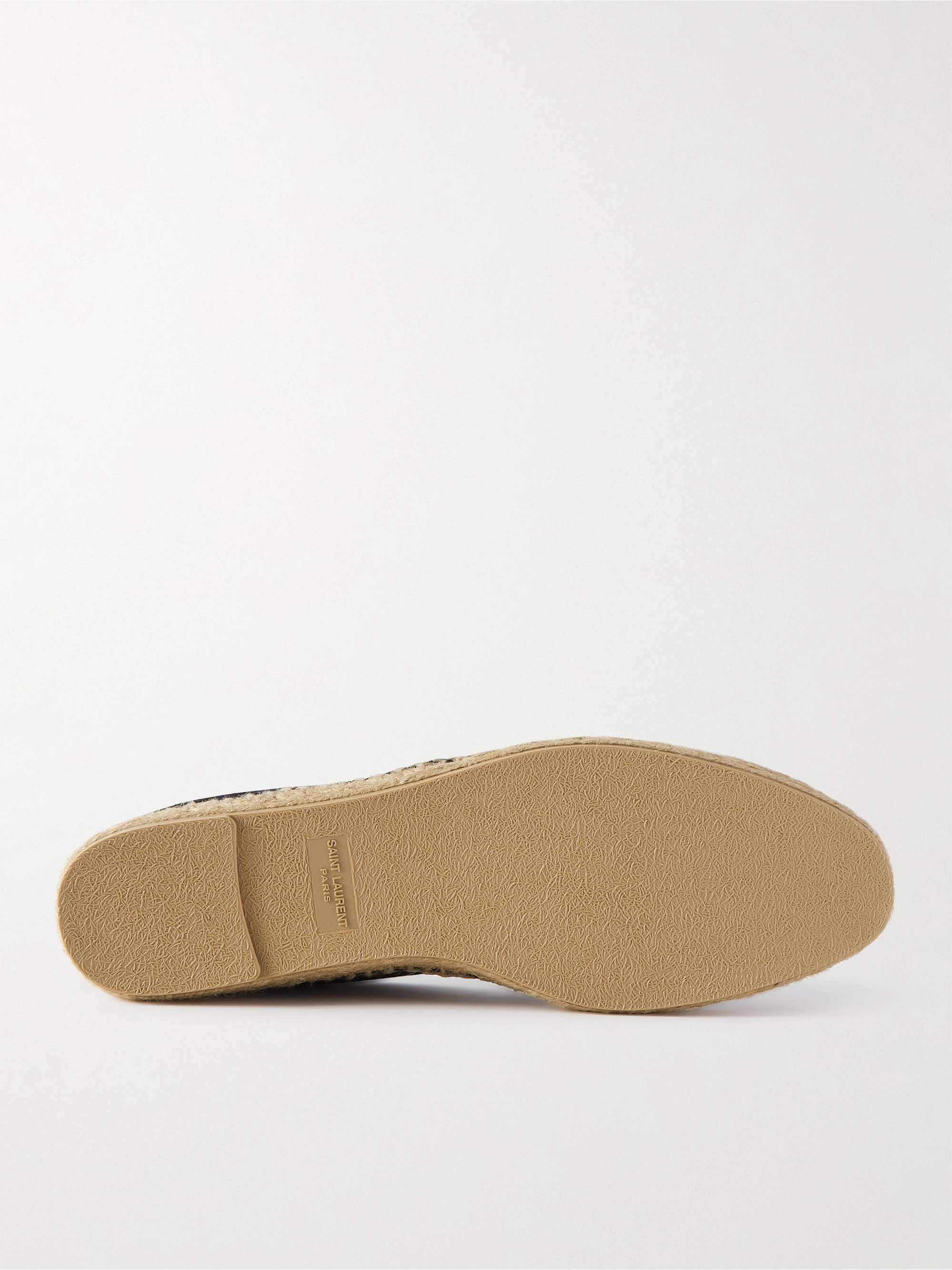 Saint Laurent Men's Logo-Stitched Canvas Espadrilles