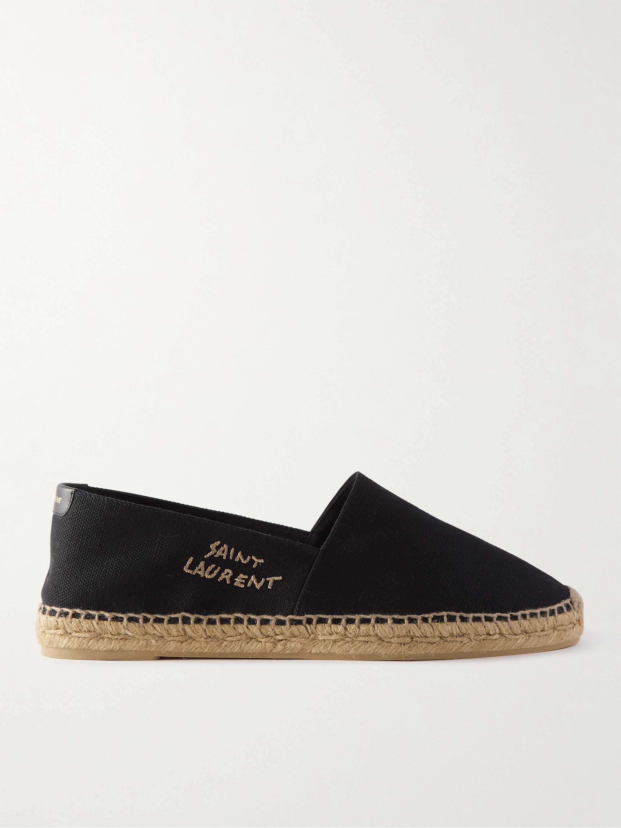 Saint Laurent Embroidered Canvas Espadrilles, $495, MR PORTER