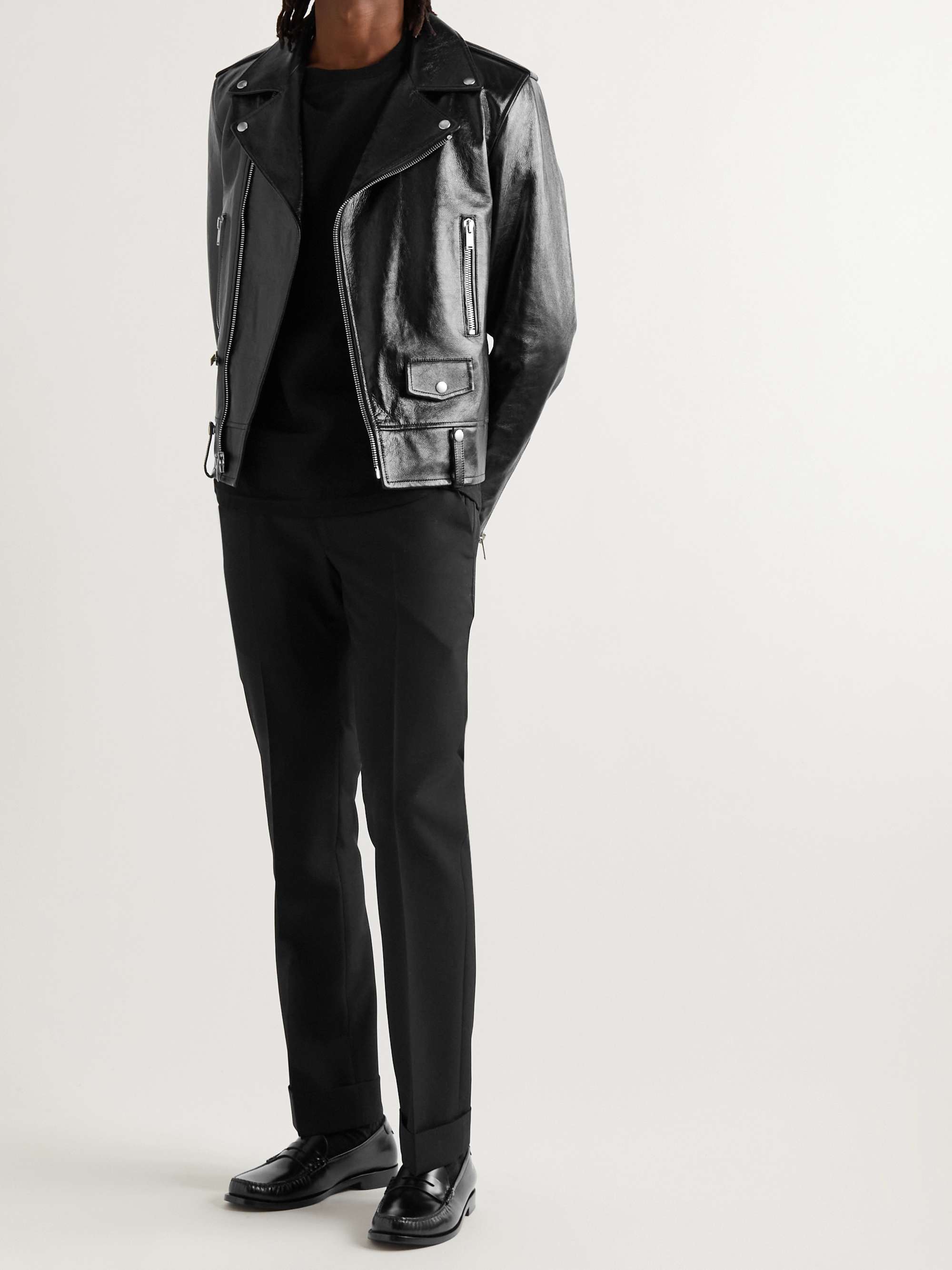 Leather jacket deals and loafers