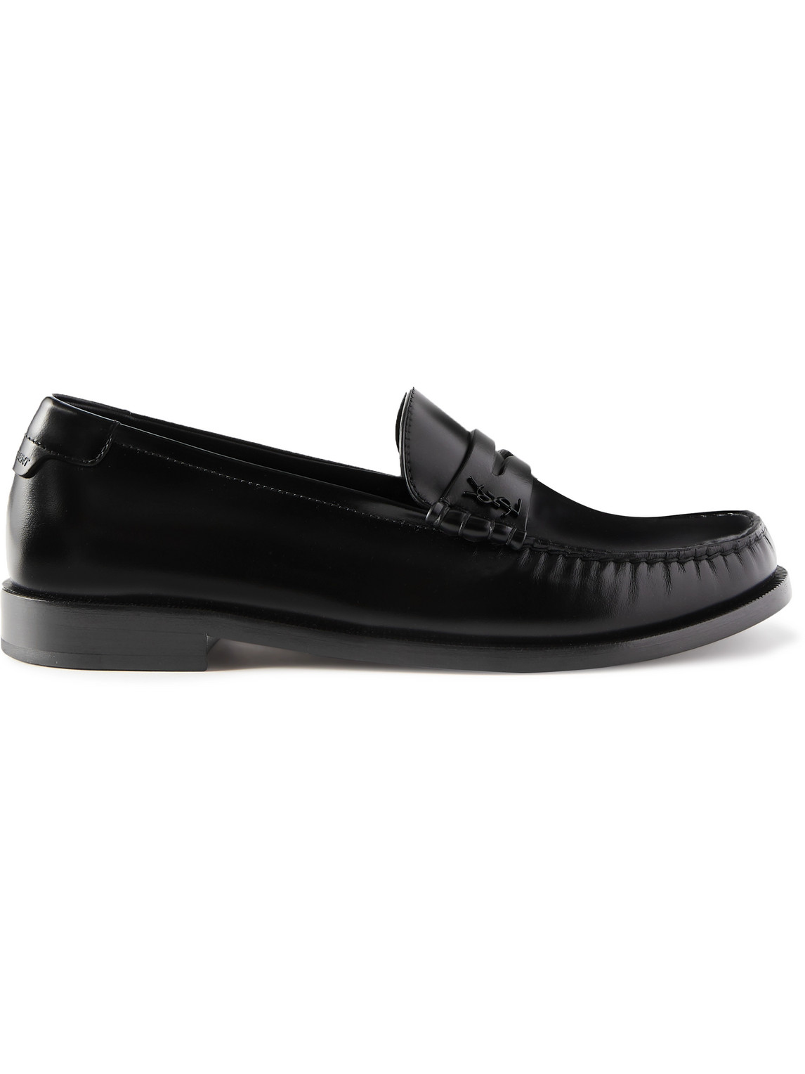 Saint Laurent Teddy 10 Penny Loafers In Black | ModeSens