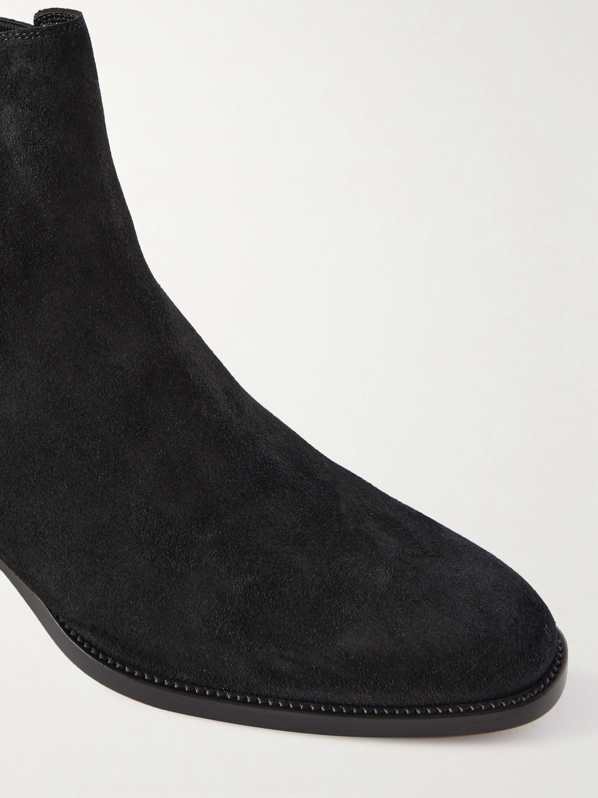 SAINT LAURENT Wyatt Suede Chelsea Boots