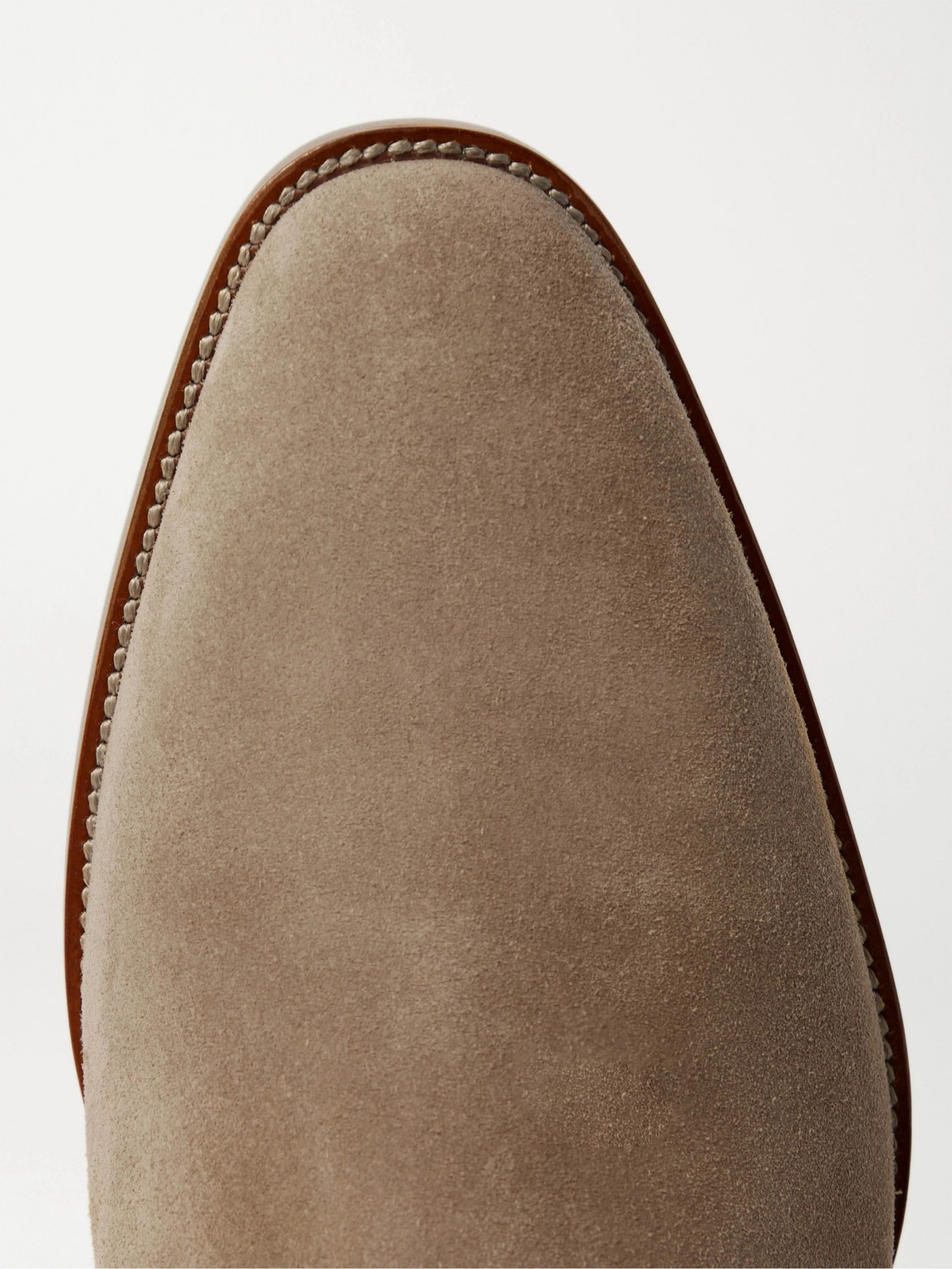 Shop Saint Laurent Wyatt 30 Suede Chelsea Boots In Brown