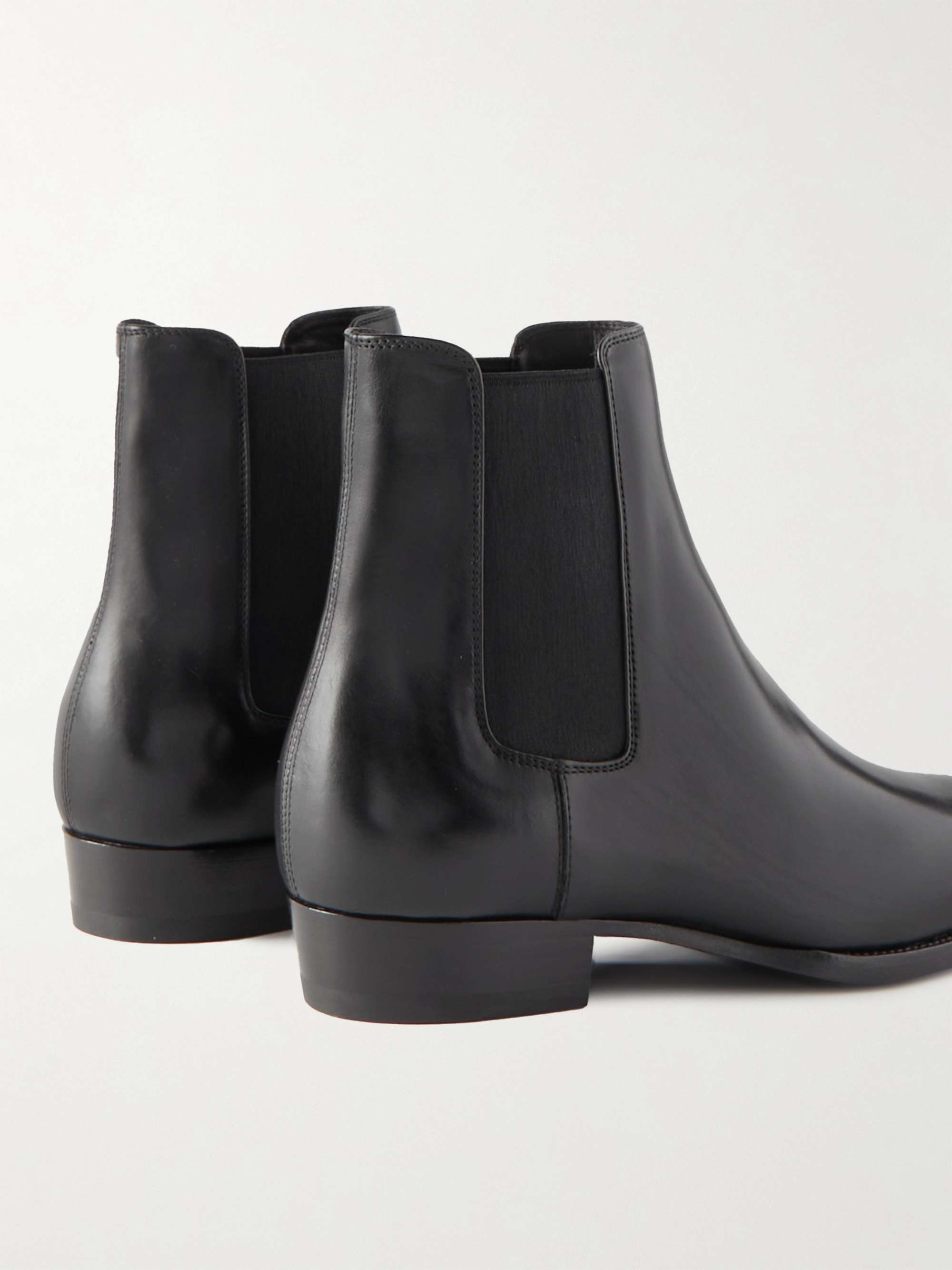 SAINT LAURENT Wyatt Leather Chelsea Boots for | MR