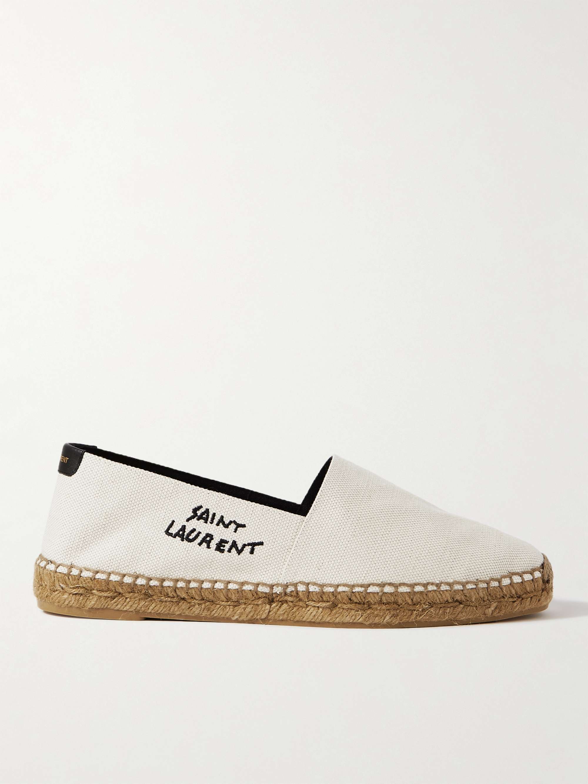 Saint Laurent Women's Logo-Embroidered Denim Espadrilles