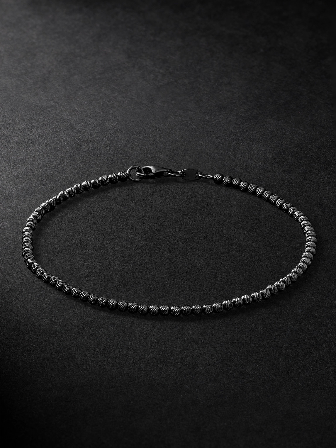 Discoball Blackened Gold Bracelet