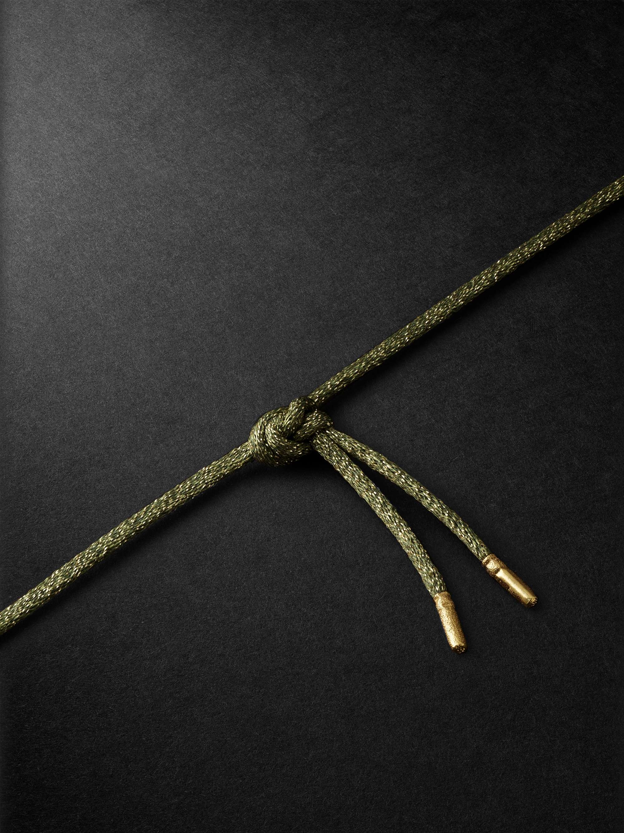CAROLINA BUCCI Golden Rule Gold and Lurex Necklace
