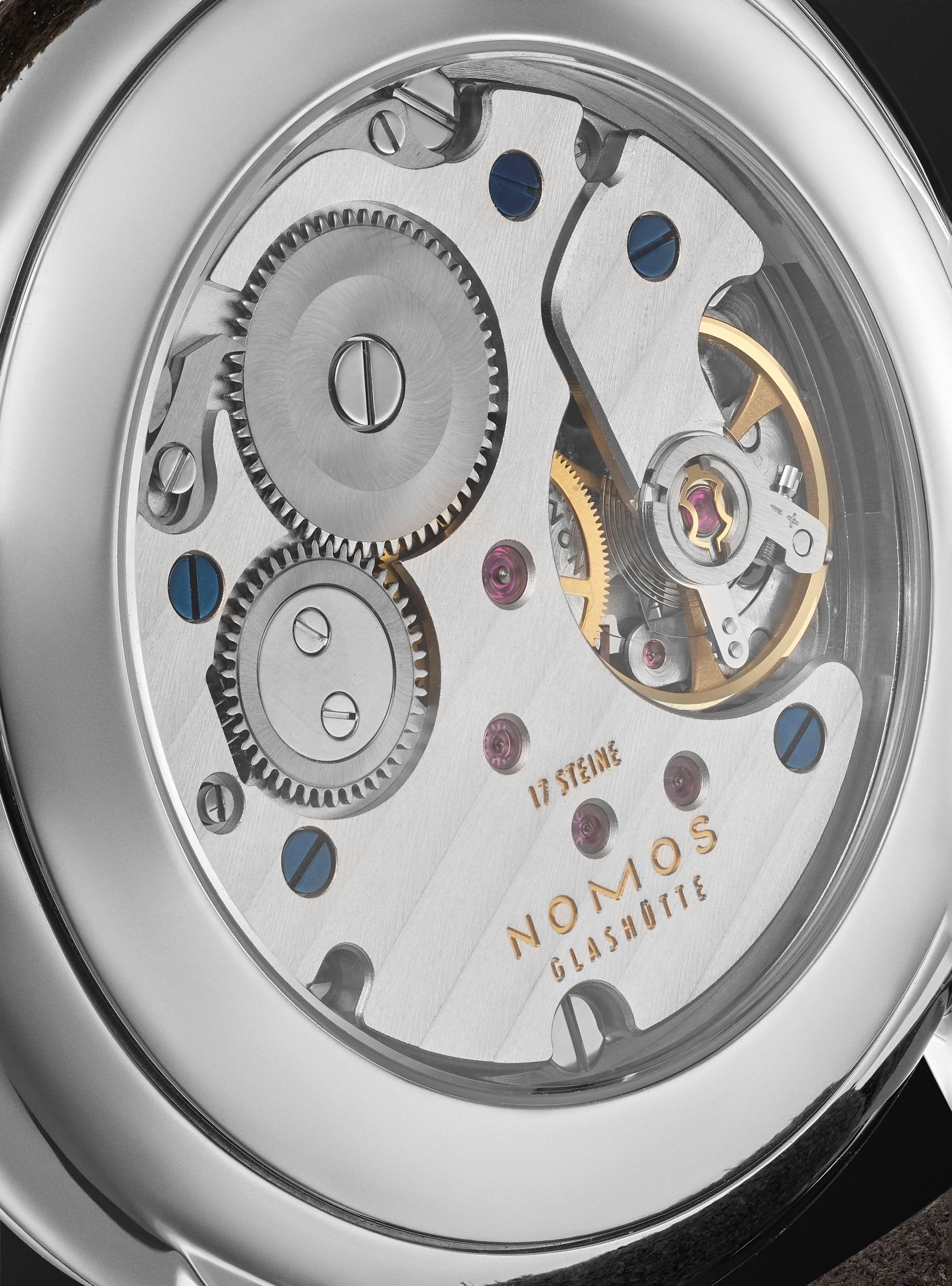 NOMOS GLASHÜTTE Orion Hand-Wound 38mm Stainless Steel and Suede Watch, Ref. No. 379