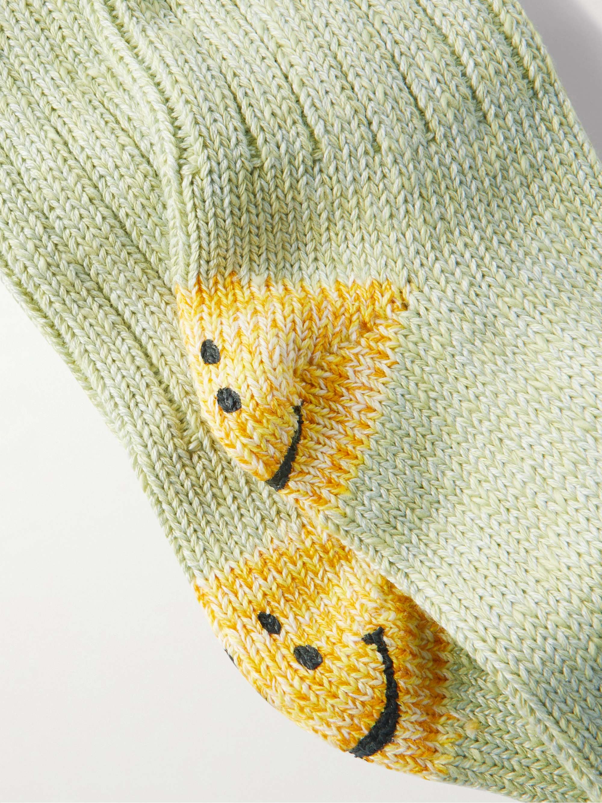 KAPITAL Intarsia Cotton-Blend Socks